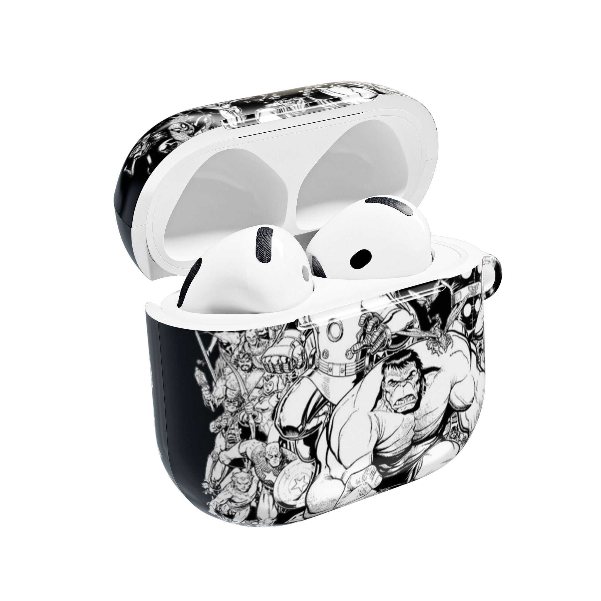 AirPod Case — Marvel Black and White Style