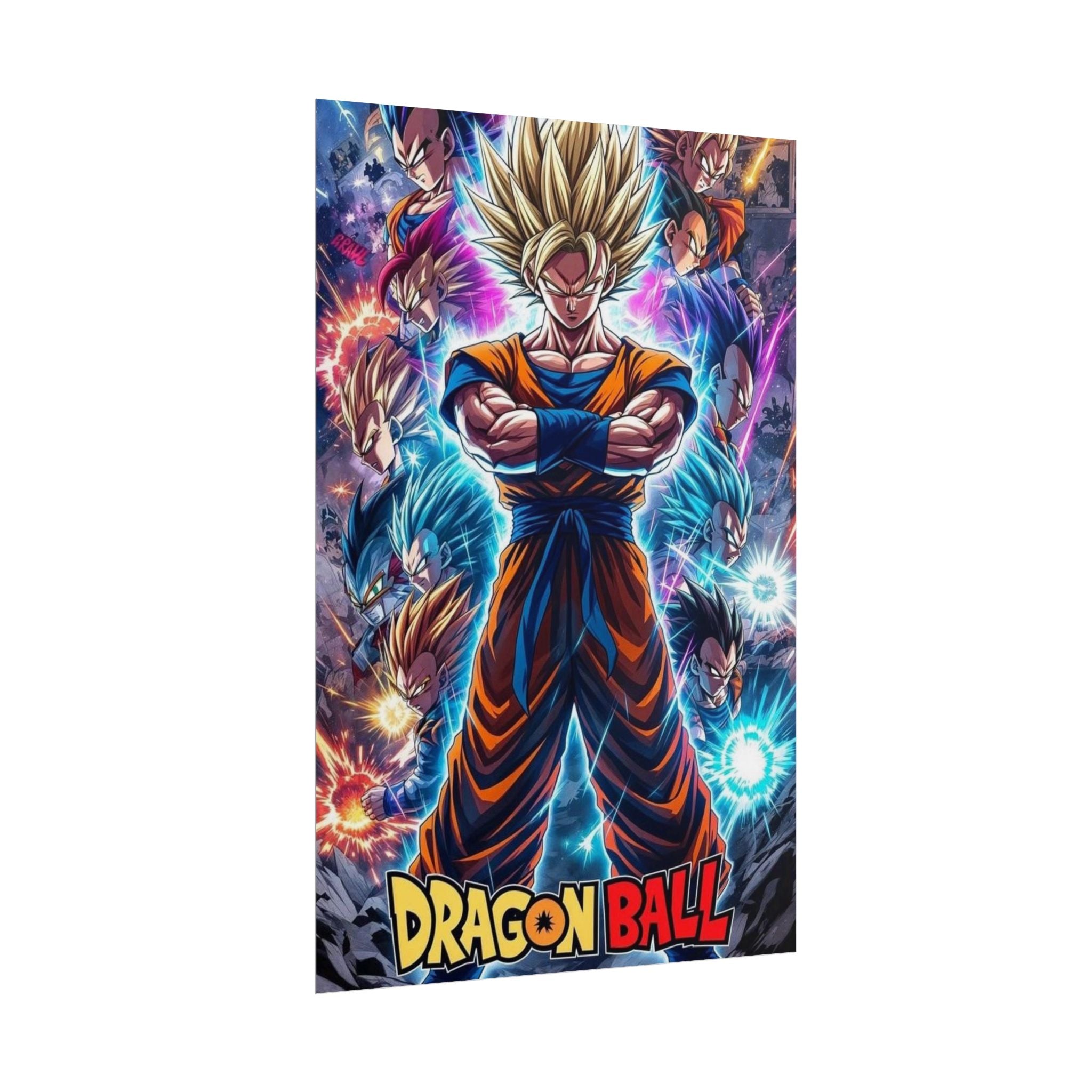 Dragon Ball Super Saiyan Goku Rolled Poster – Anime Wall Art Dragon Ball
