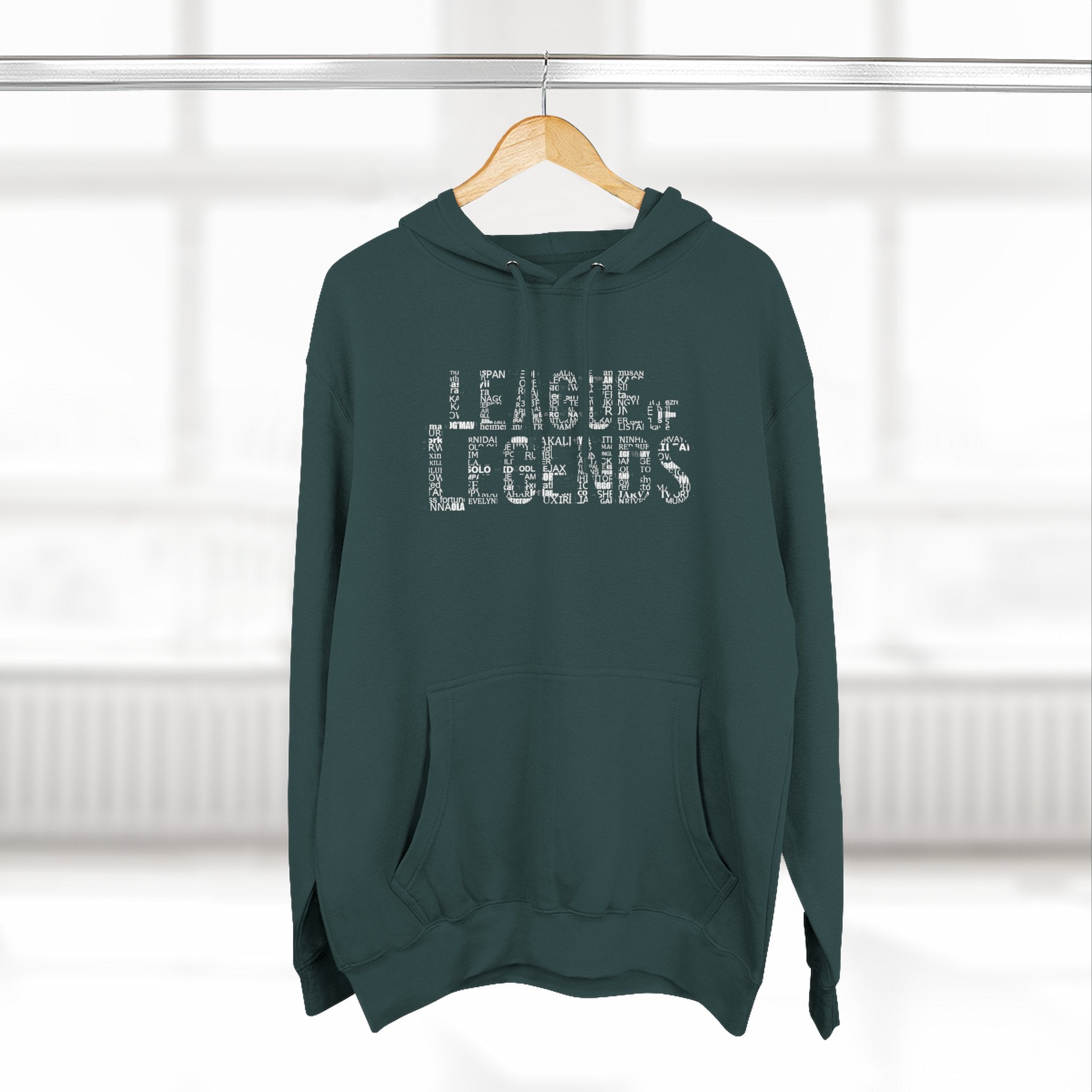 League of Legends Distressed Logo Hoodie - All Champion's names