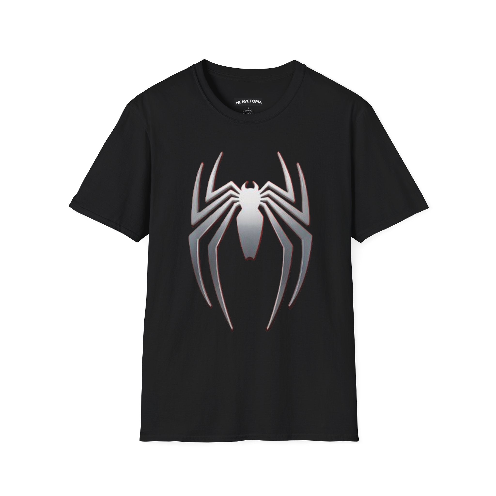 Black Spiderman Emblem T-Shirt | Spider Logo Tee