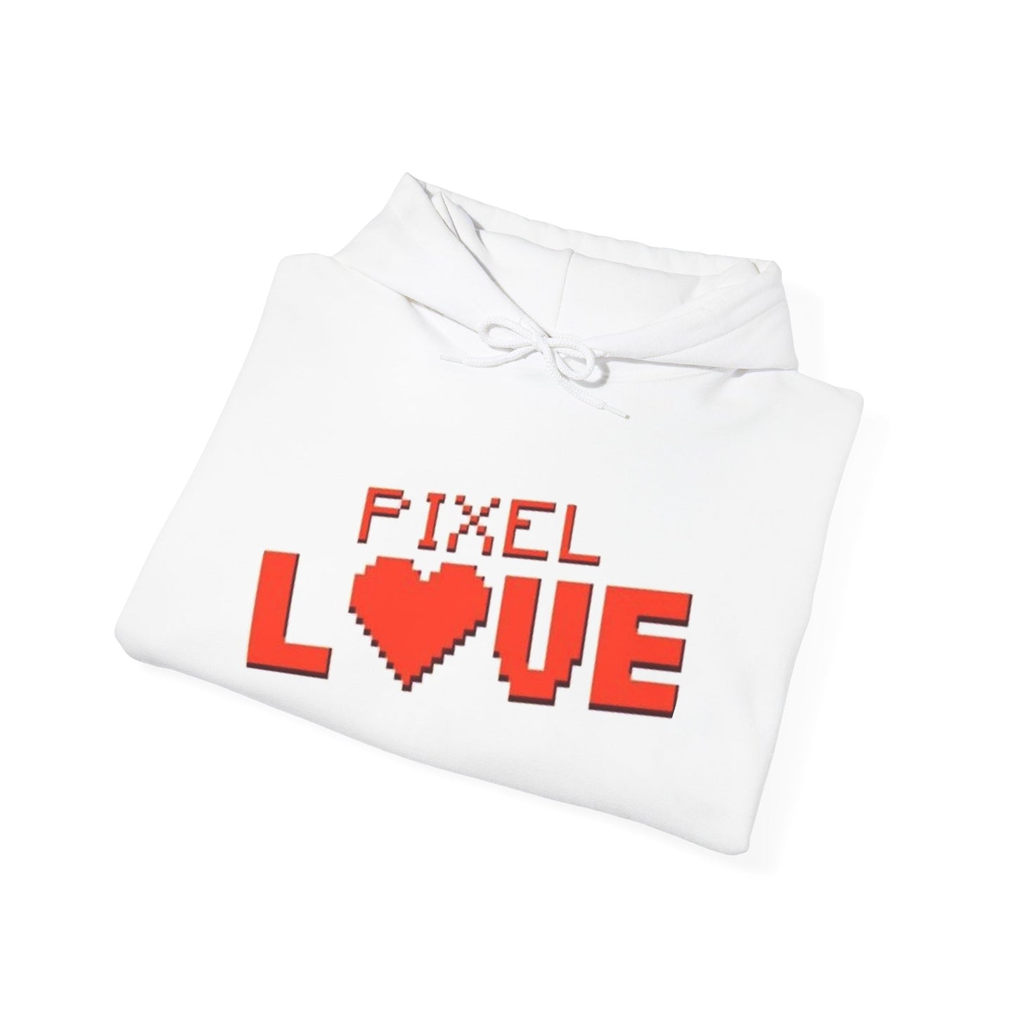 Pixel Love Hoodie – Retro 8-Bit Herz Gamer Valentinstags-Sweatshirt