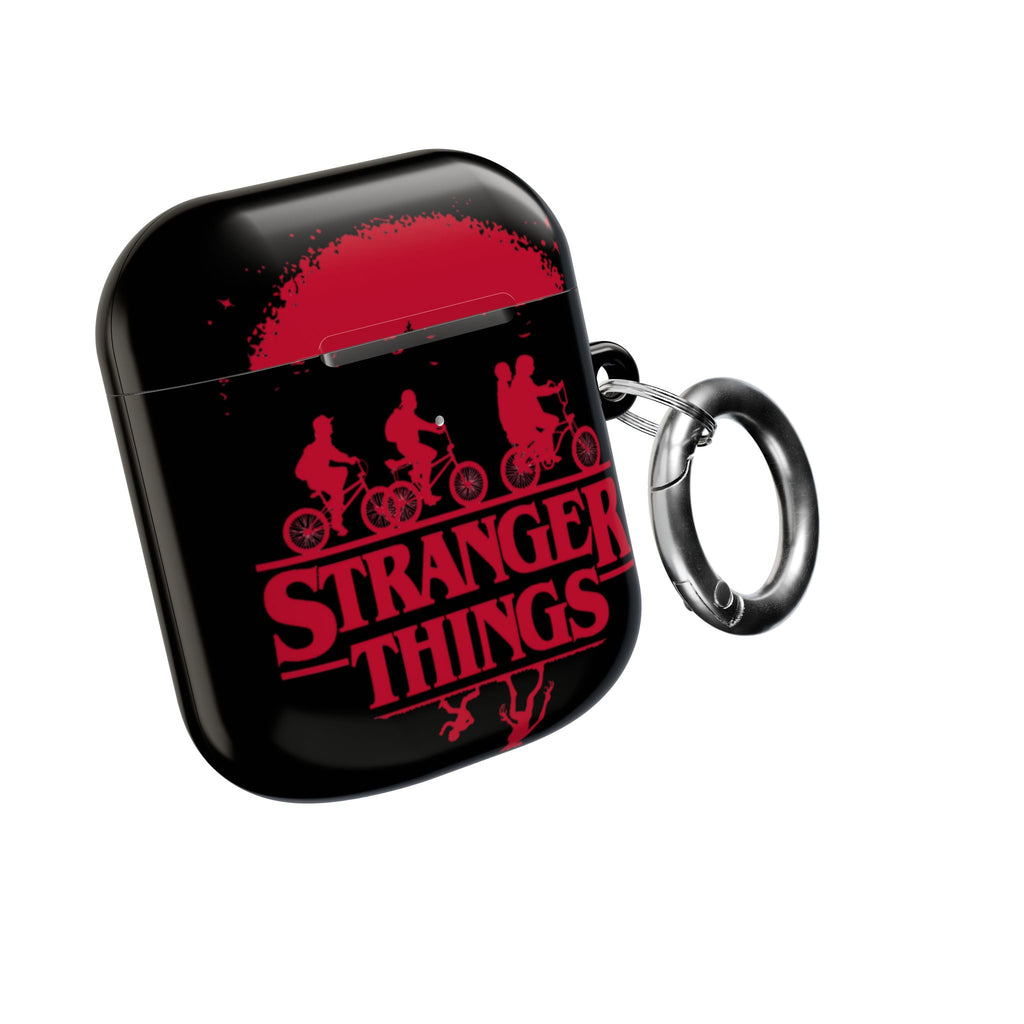 Stranger Things AirPod Case – Retro 80s Sci‑Fi Bike Silhouette Protective Cover