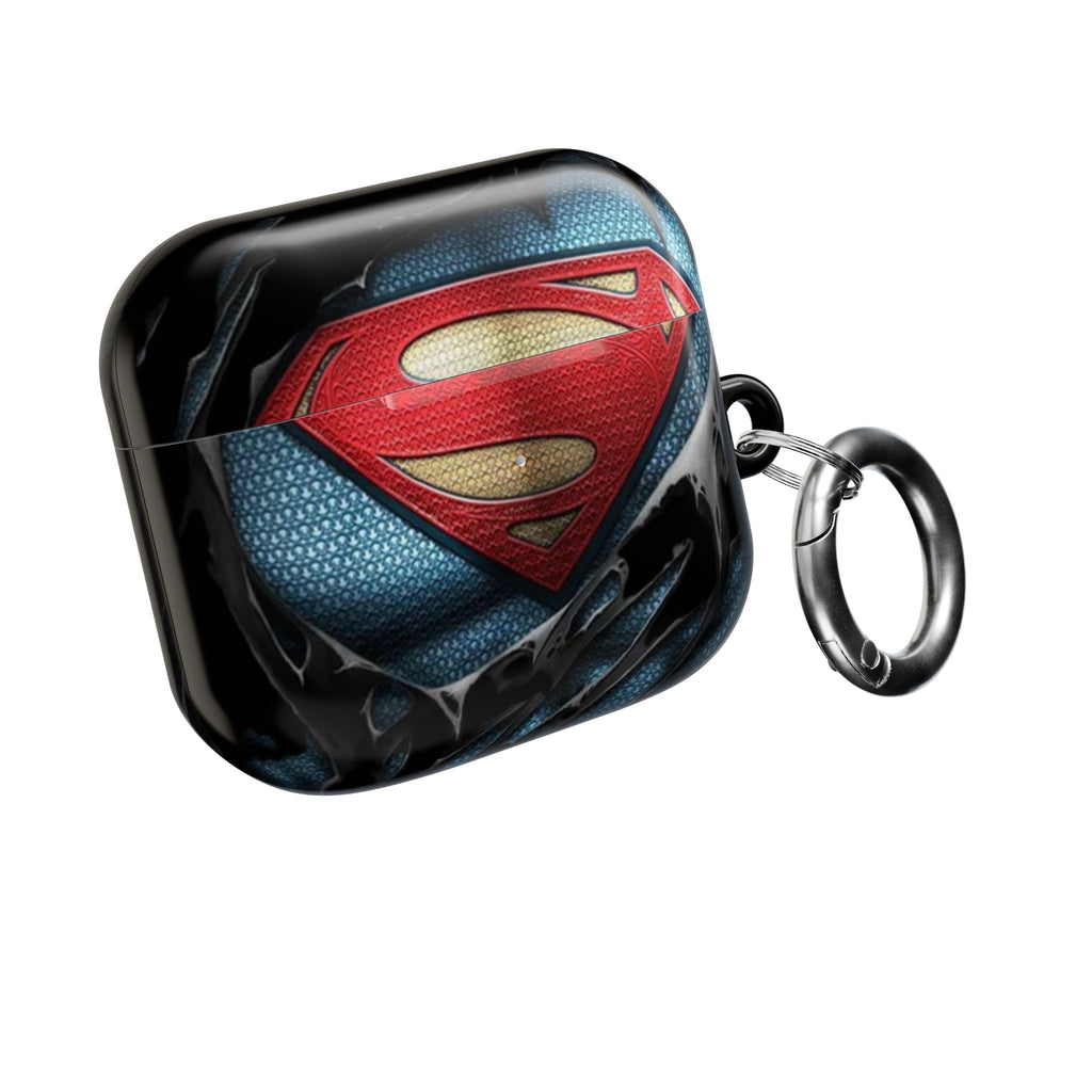 Superman Logo AirPod Case — Heroic Comic Superhero Protective Cover