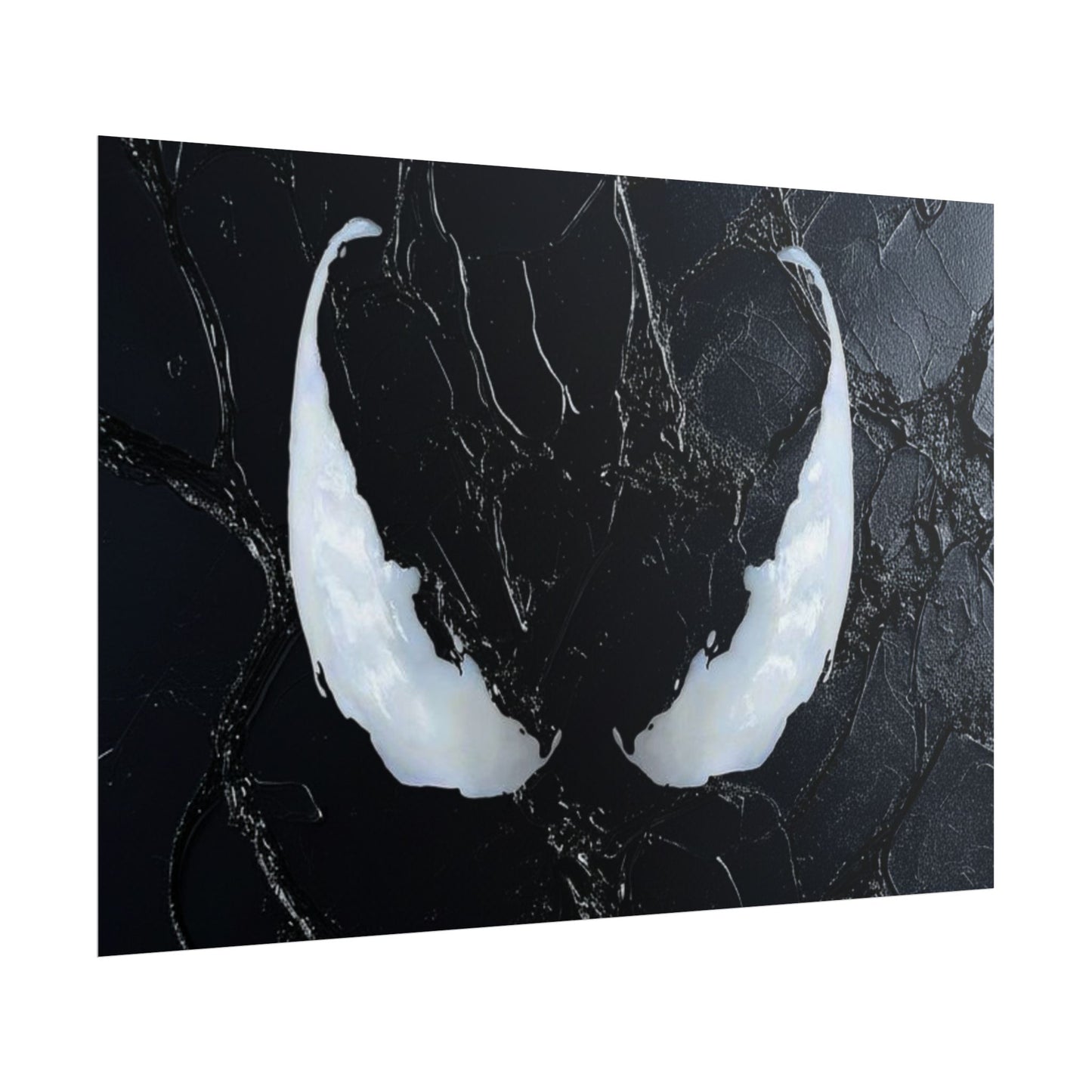 Venom Eyes  illustration Poster | Comic book movie character print | Black Venom Marvel | Limited Edition