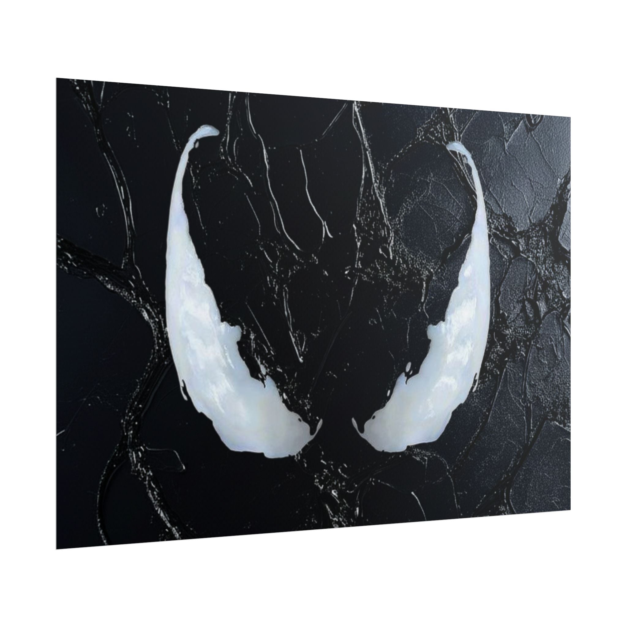 Venom Eyes  illustration Poster | Comic book movie character print | Black Venom Marvel | Limited Edition