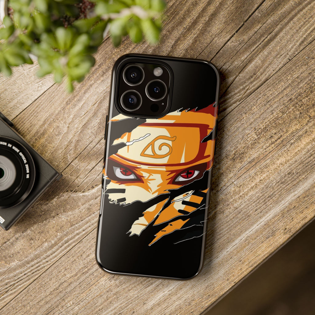 Anime Ninja Phone Case — Intense Shredded Mask Design (Tough Cases)