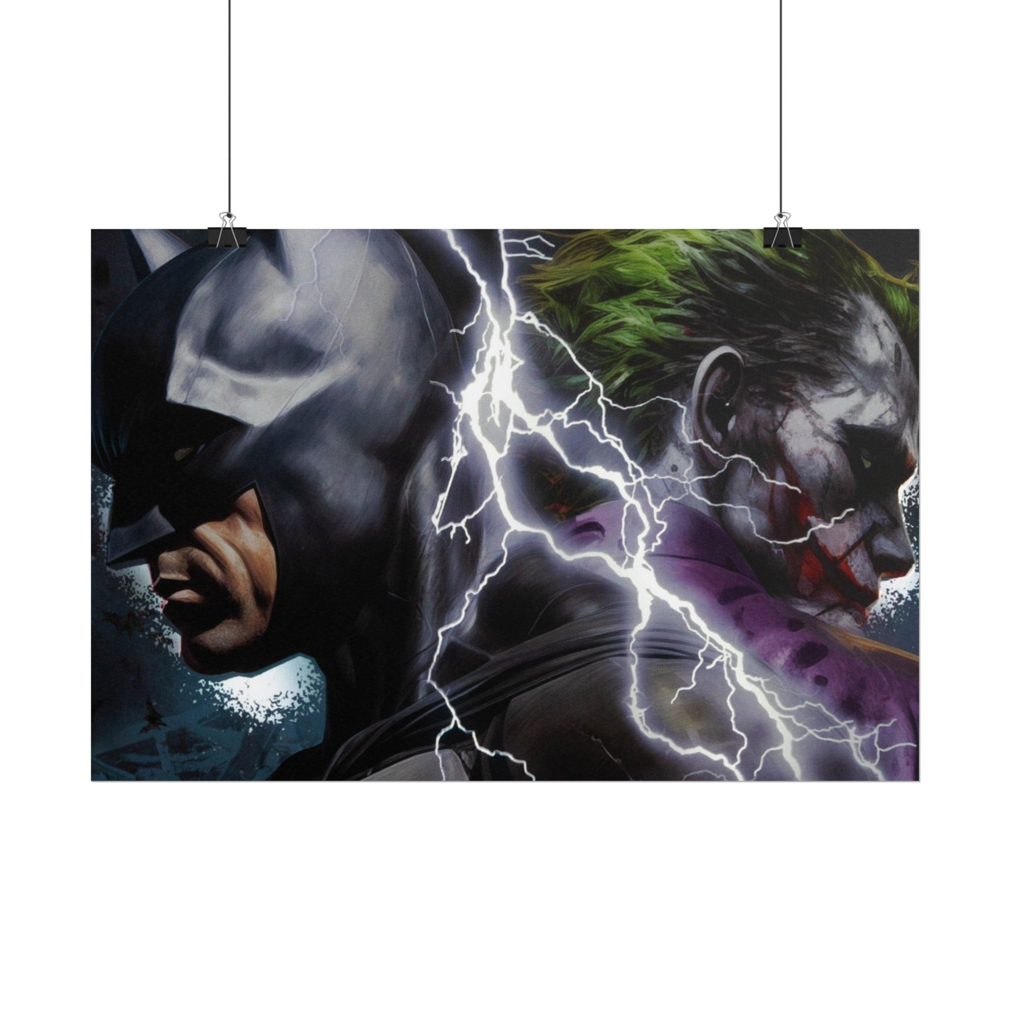 Batman vs Joker Lightning Poster