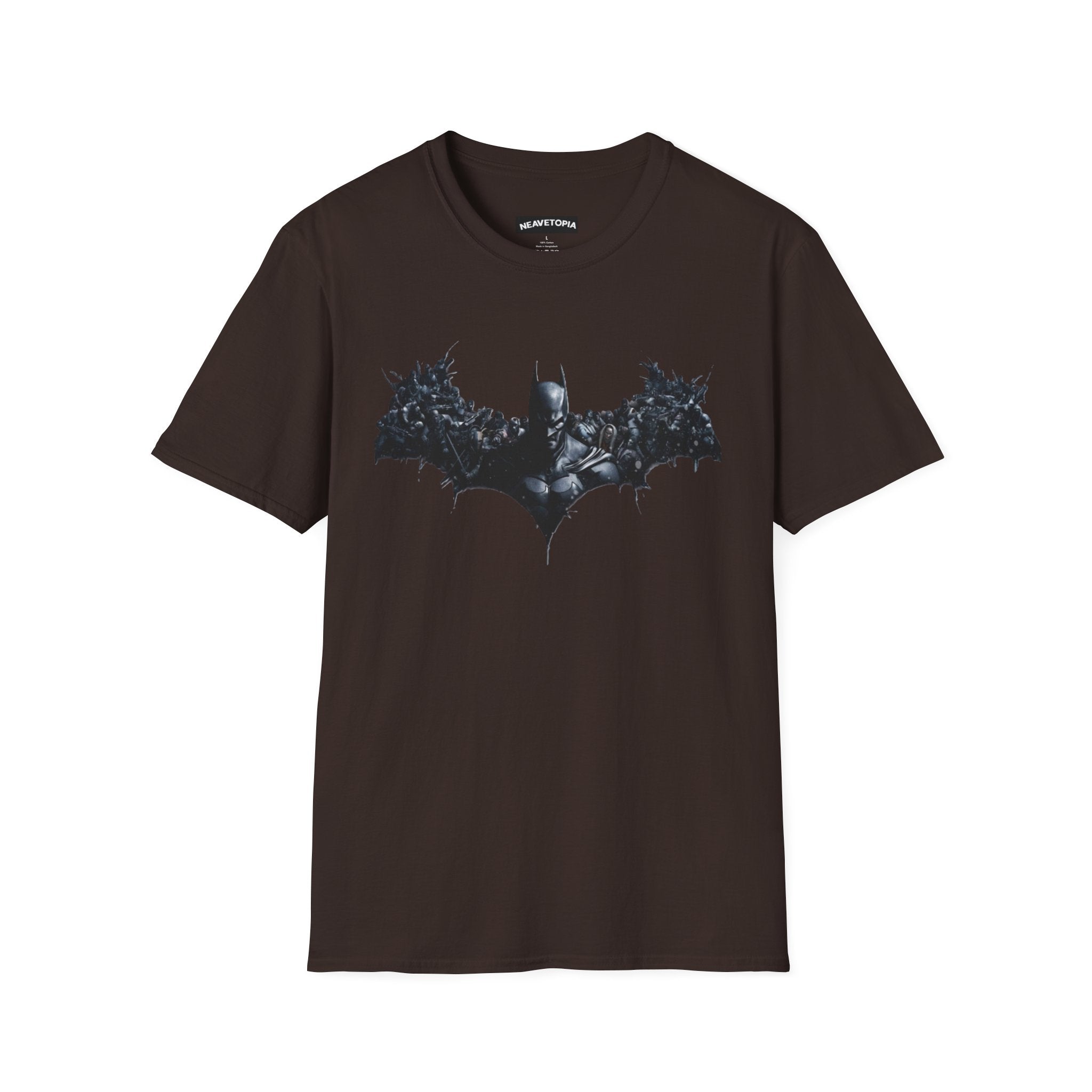 Dark Batman Emblem T-Shirt | Gothic Bat Silhouette Tee | Batman Vs Villians Design