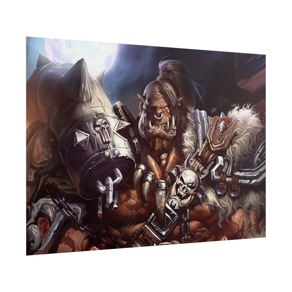 Garrosh Hellscream Fantasy Art Print - World of Warcraft