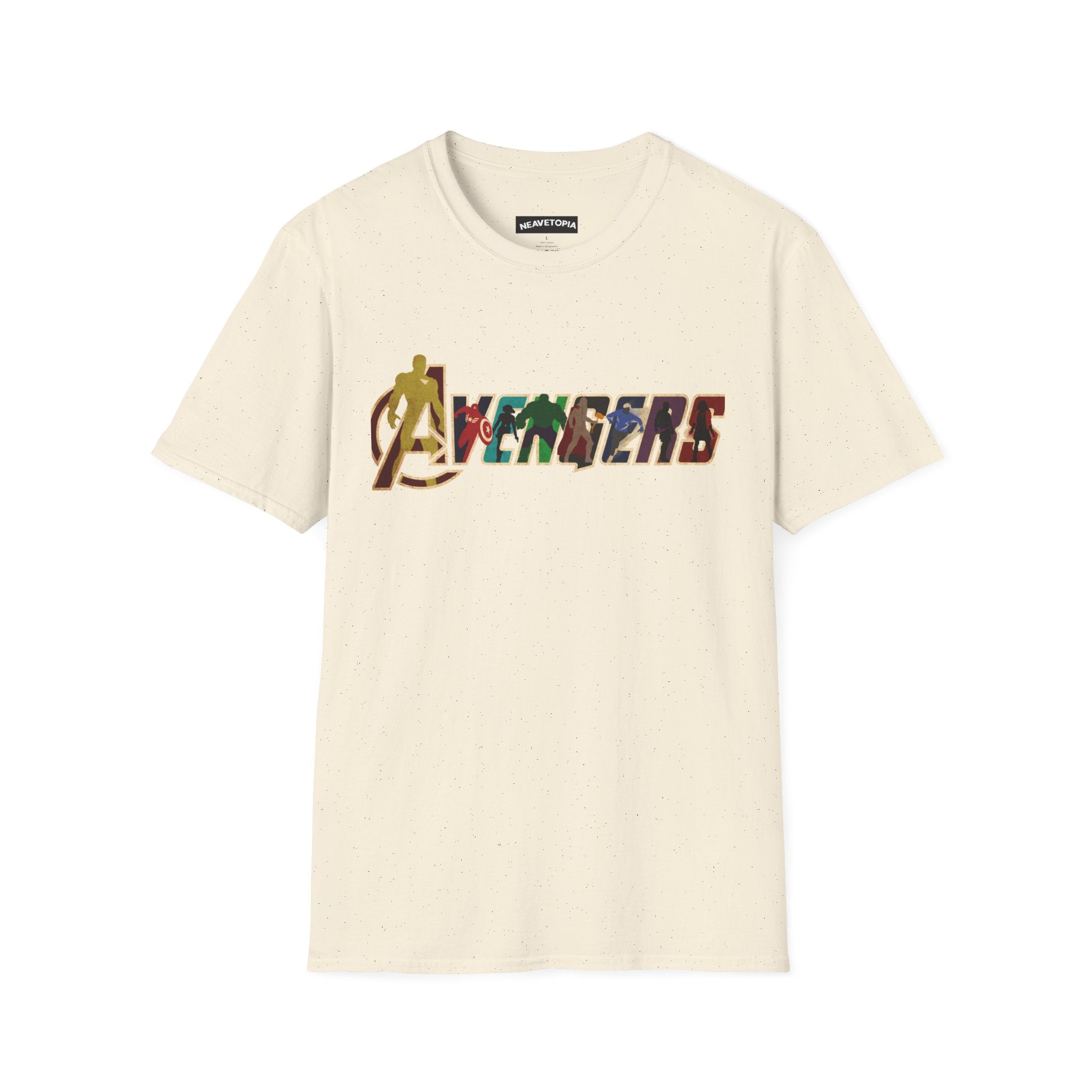Avengers Logo T-Shirt — Marvel Hero Collage Graphic Tee