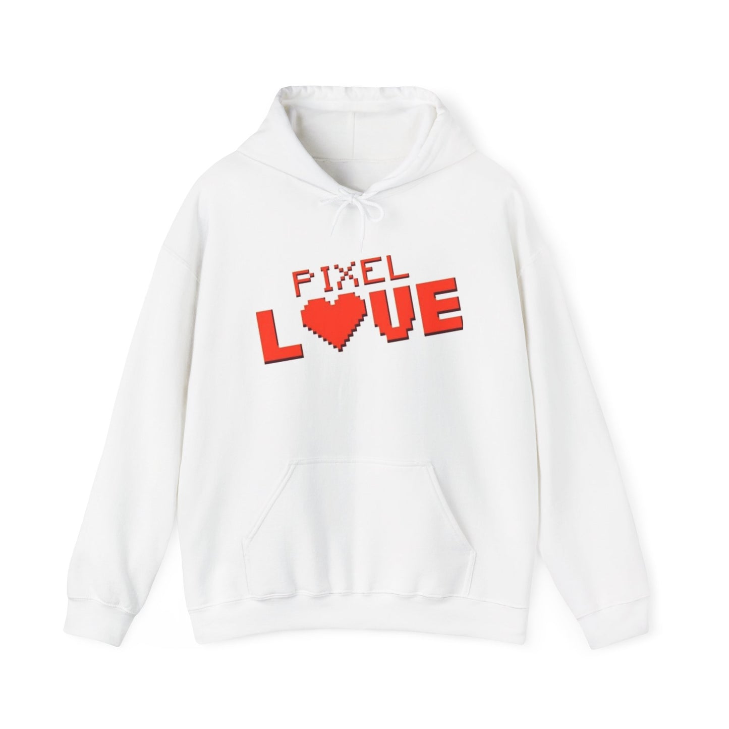Pixel Love Hoodie – Retro 8-Bit Herz Gamer Valentinstags-Sweatshirt