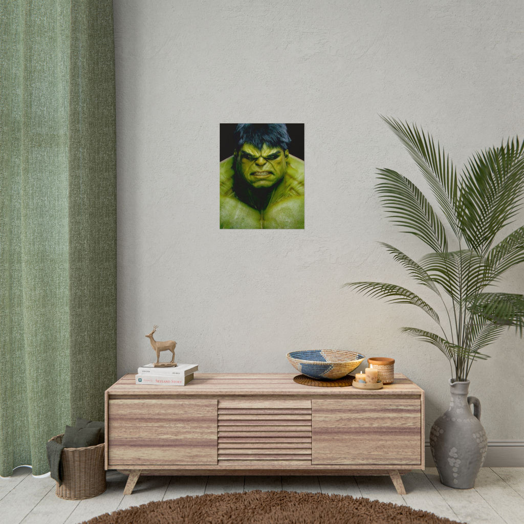 Hulk Lightning Poster — Marvel Vibrant Superhero Wall Art (Rolled Poster)