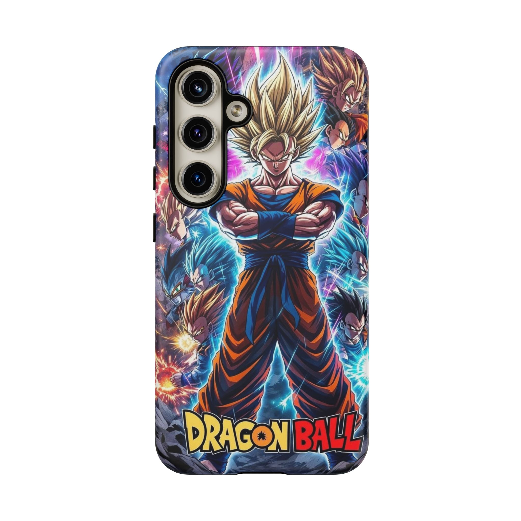 Dragon Ball Super Saiyan Phone Case — Goku Anime Tough Case