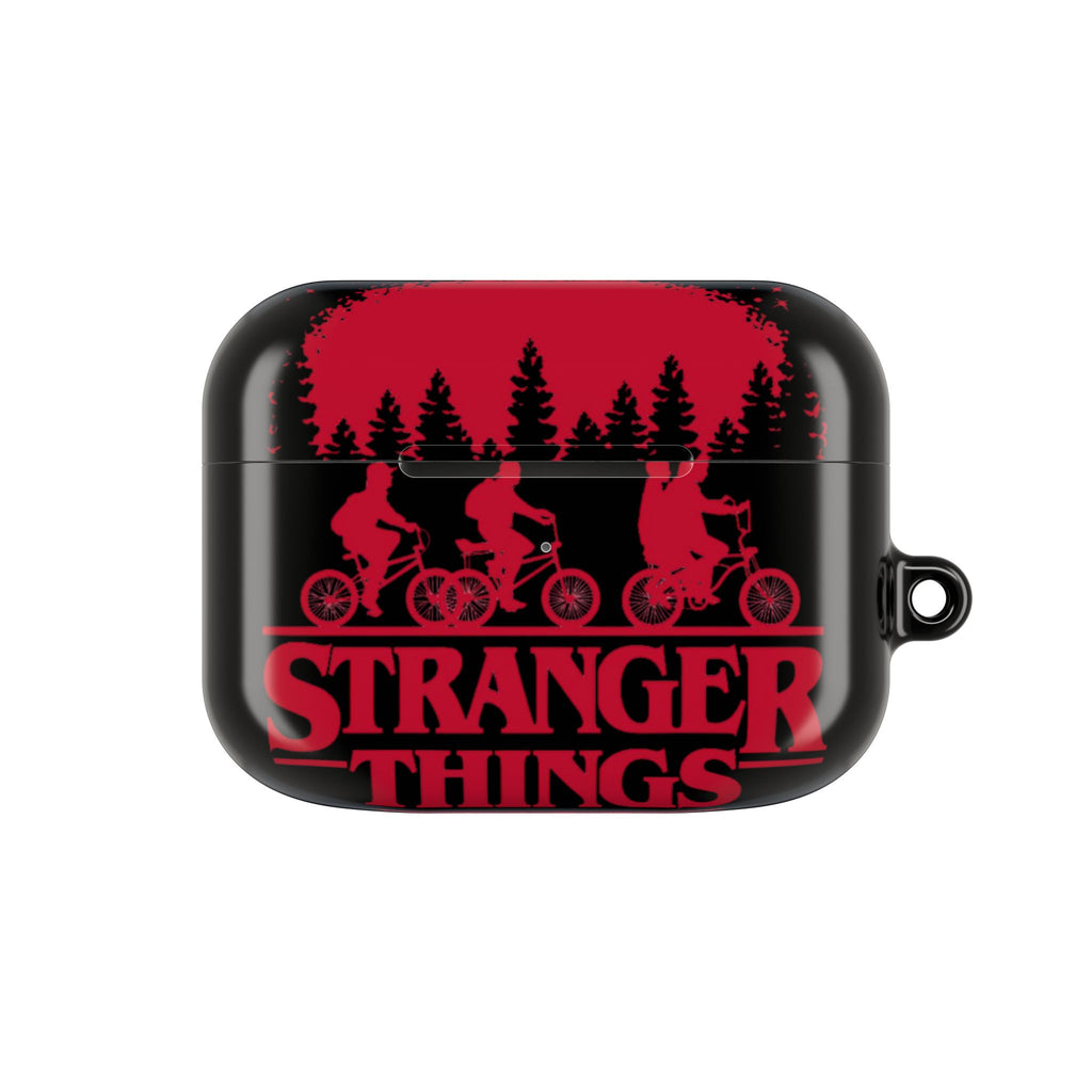 Stranger Things AirPod Case – Retro 80s Sci‑Fi Bike Silhouette Protective Cover