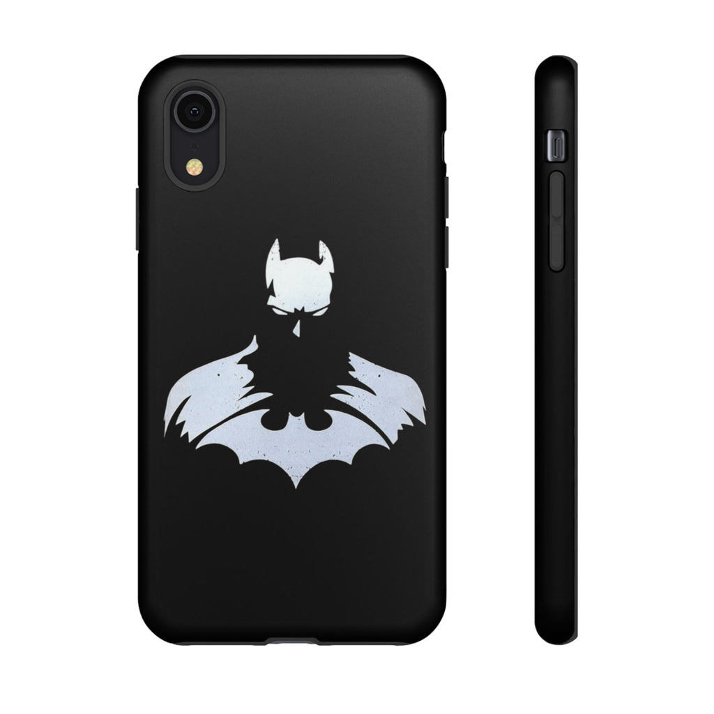 Batman Silhouette Tough Phone Case — Dark Knight Black Protective Cover