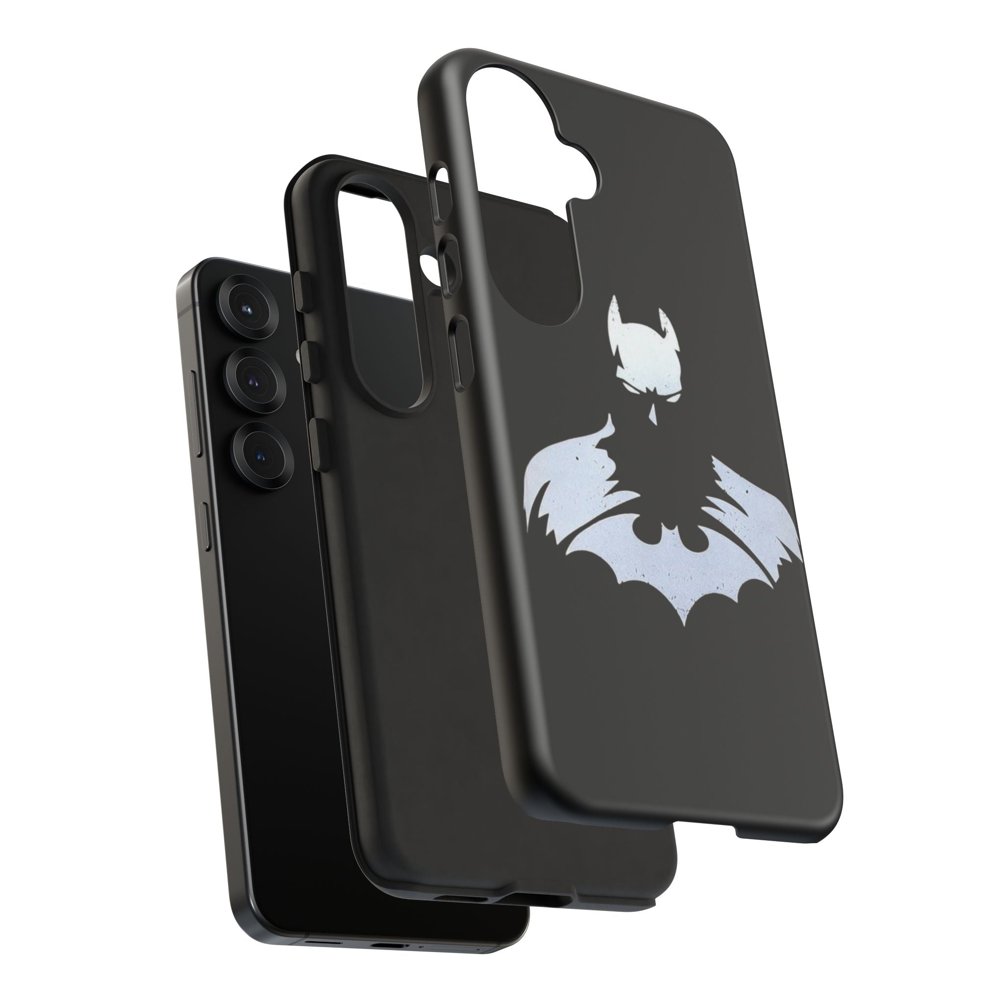Batman Silhouette Tough Phone Case — Dark Knight Black Protective Cover