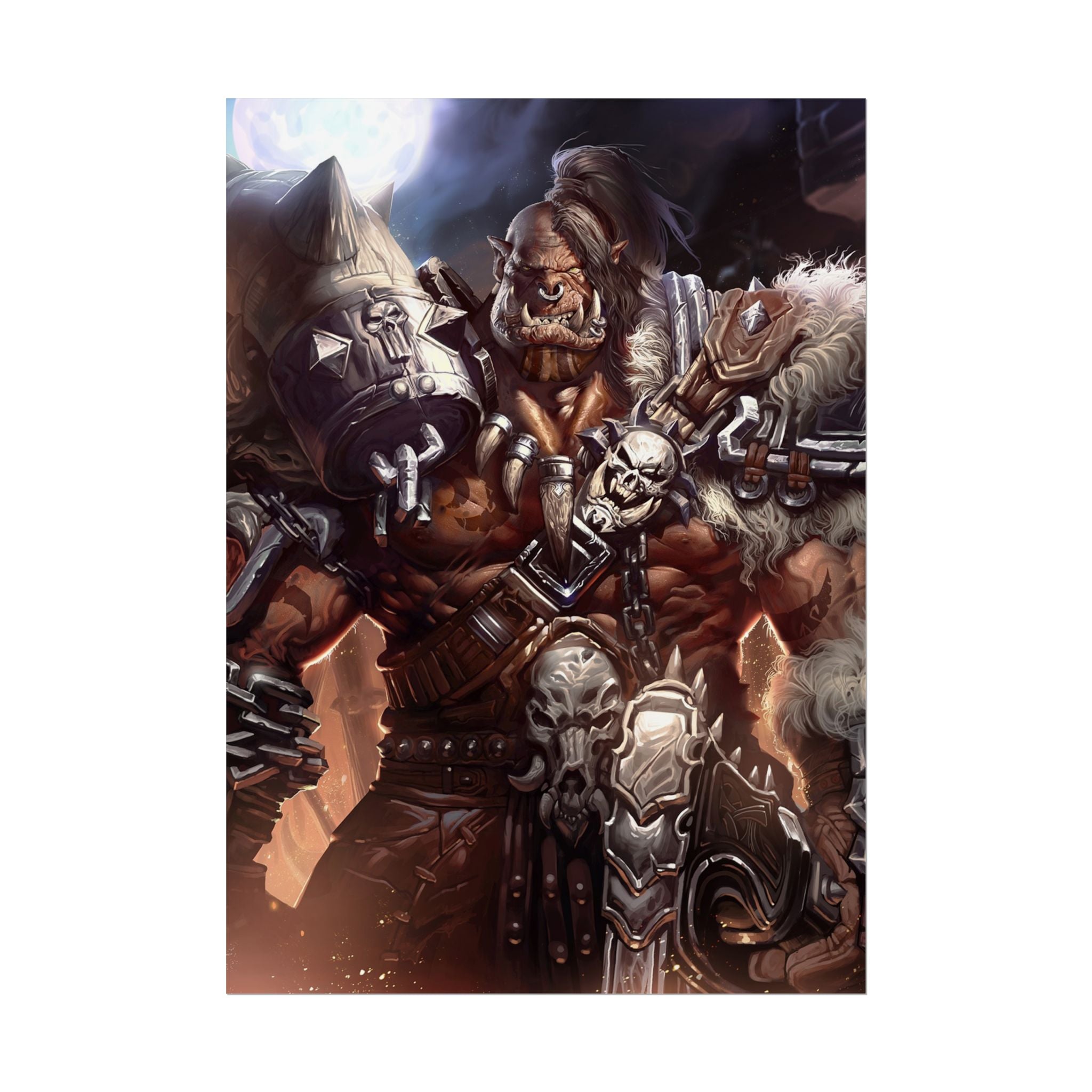 Garrosh Hellscream Fantasy Art Print - World of Warcraft