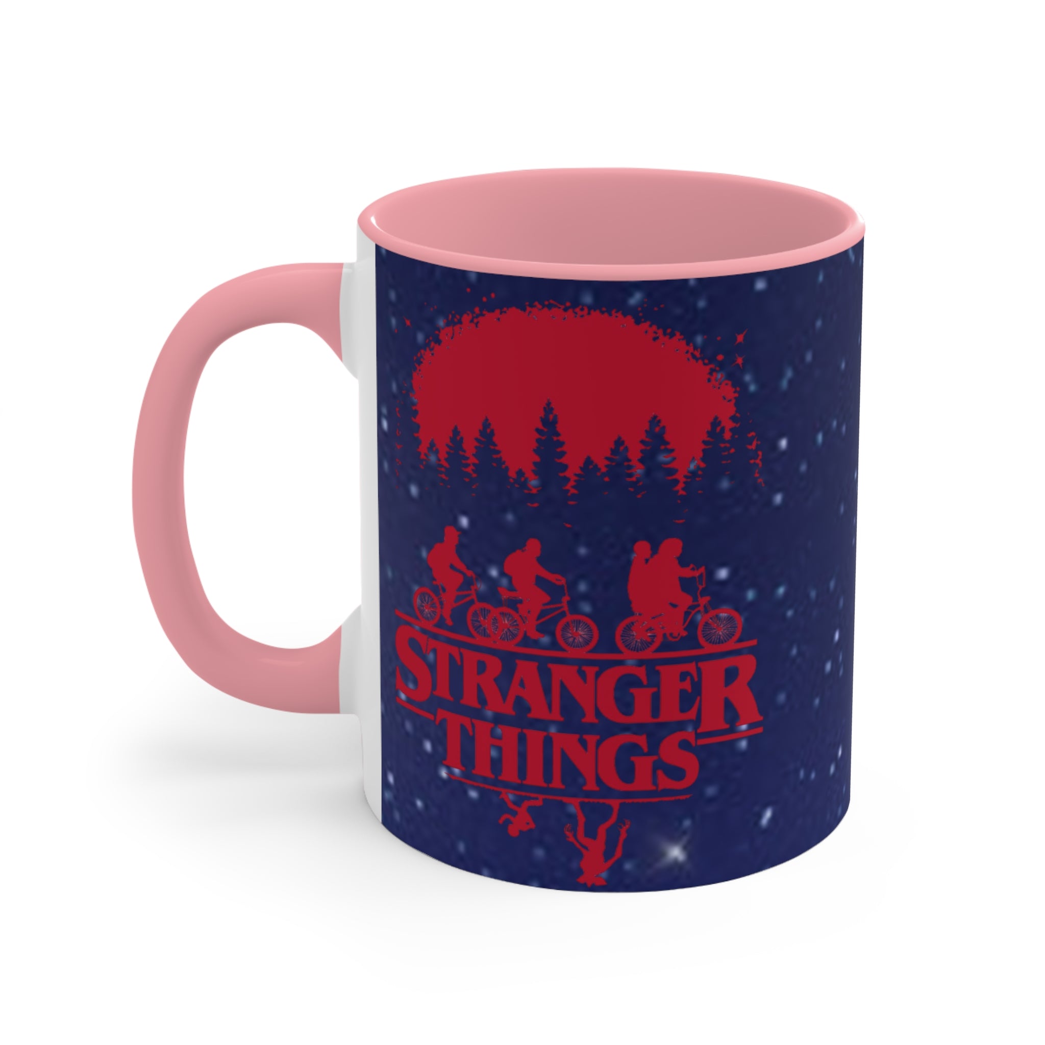Stranger Things Accent Mug — Retro 80s Sci‑Fi Night Sky Design Demigorgon - Limited Edition