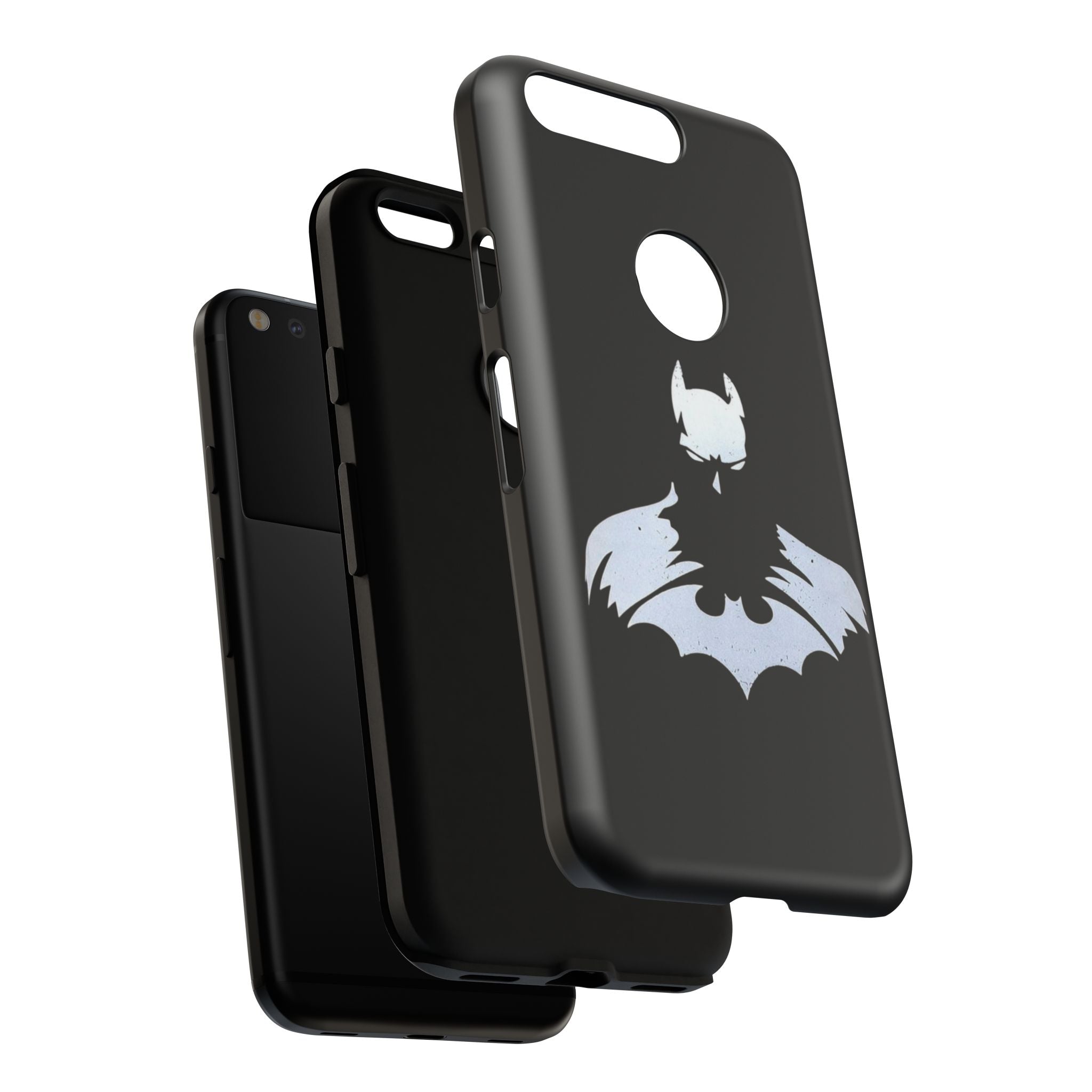 Batman Silhouette Tough Phone Case — Dark Knight Black Protective Cover