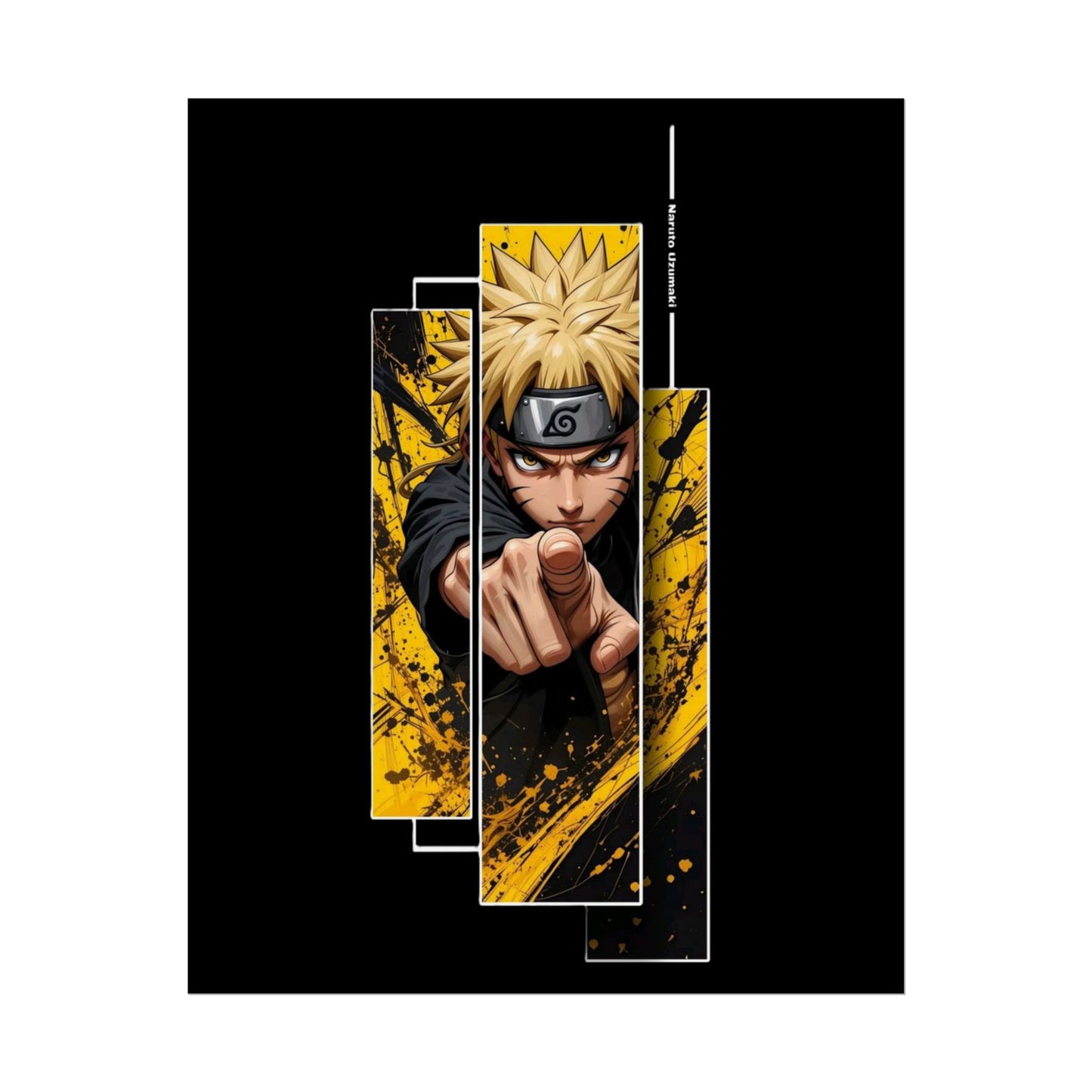 Naruto Art-Poster – Dynamischer Anime-Wanddruck (Gerollter Poster)