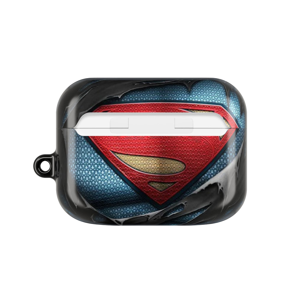 Superman Logo AirPod Case — Heroic Comic Superhero Protective Cover