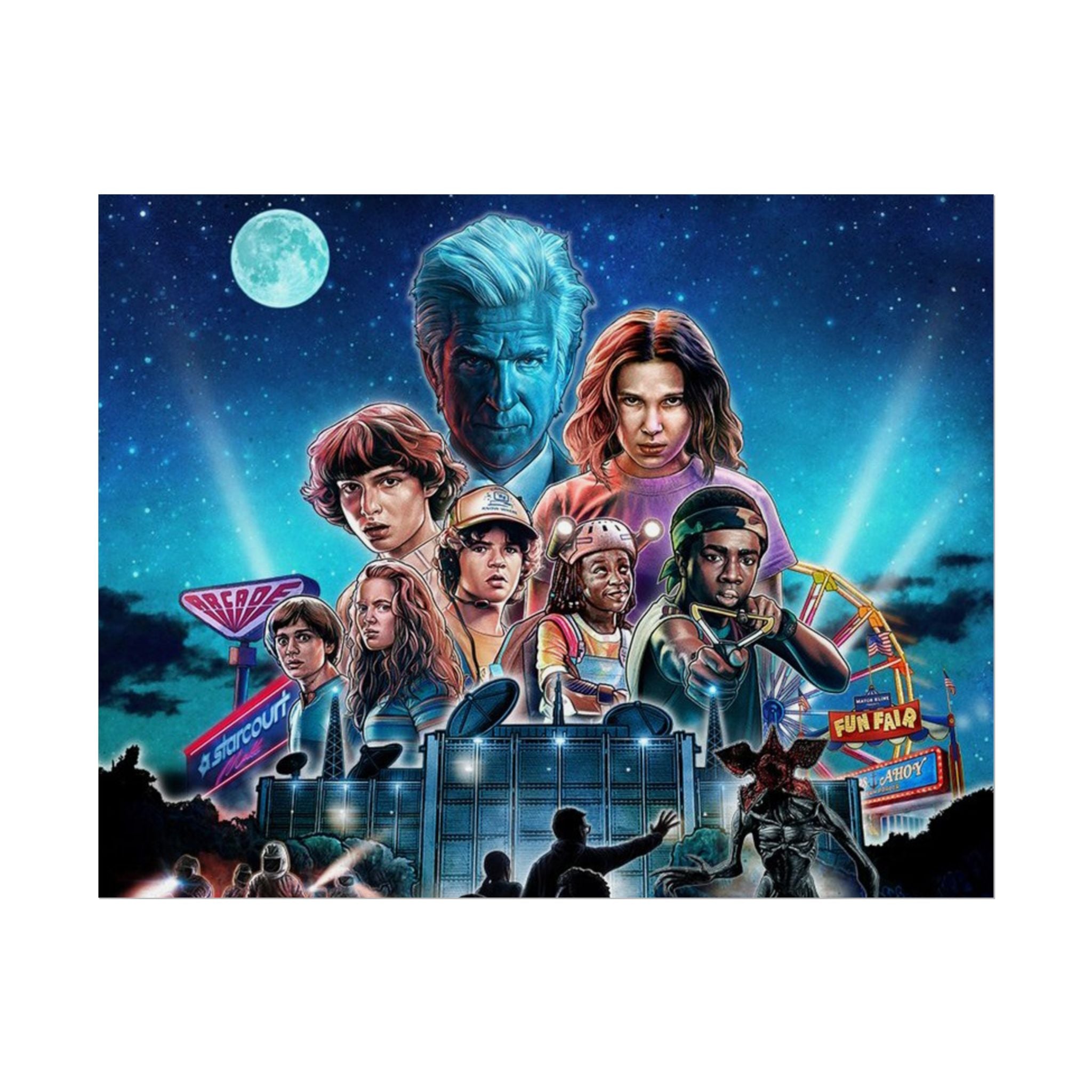 Stranger Things Cast Poster - Stranger Kids