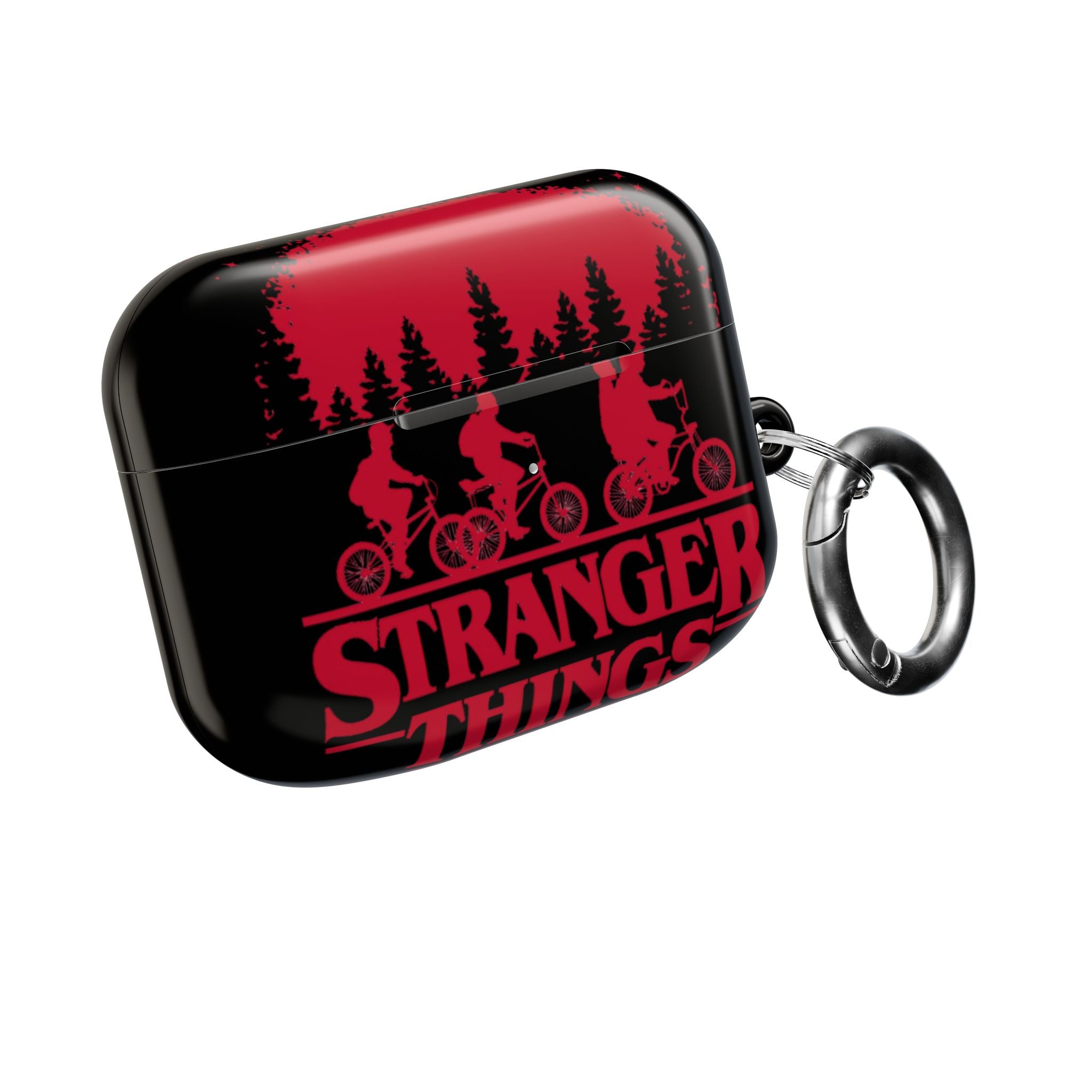 Stranger Things AirPod Case – Retro 80s Sci‑Fi Bike Silhouette Protective Cover