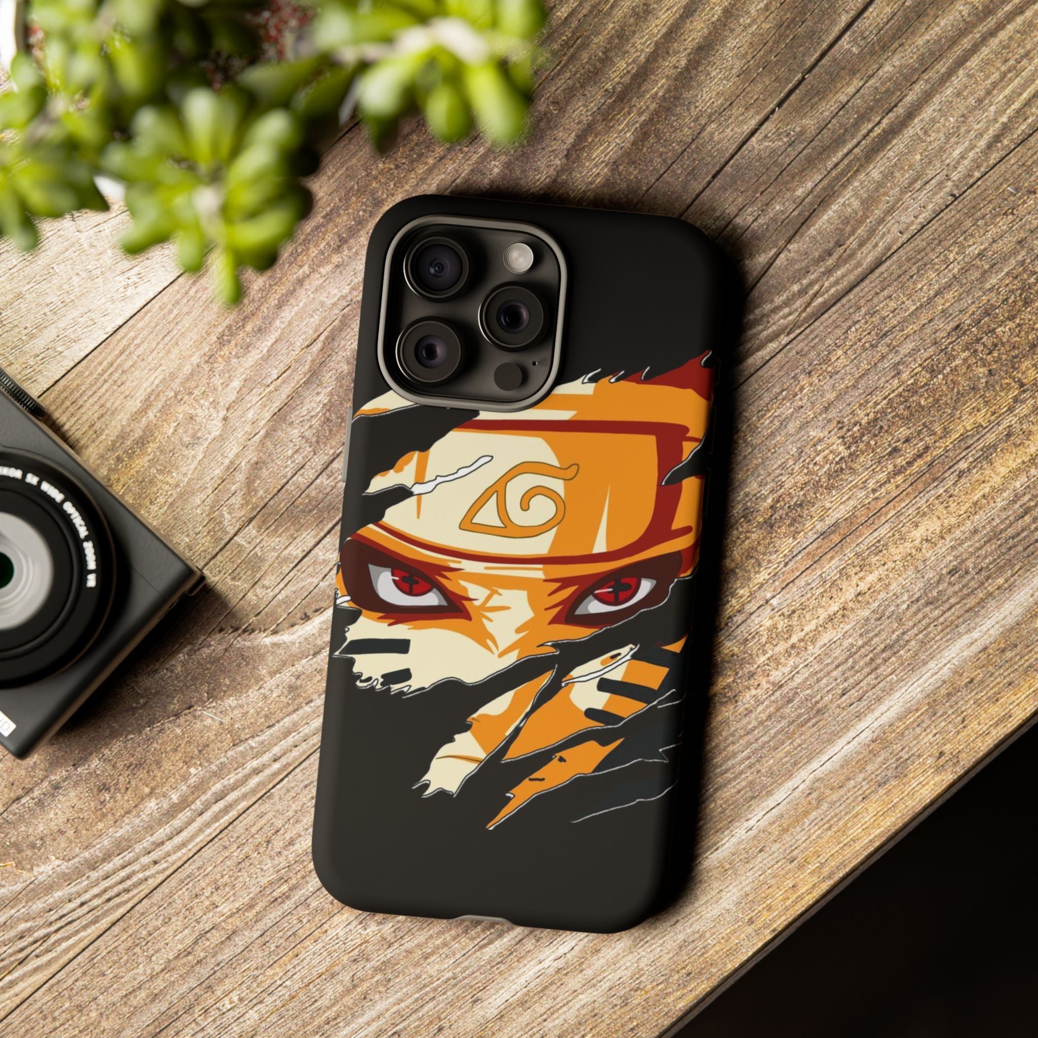 Anime Ninja Phone Case — Intense Shredded Mask Design (Tough Cases)