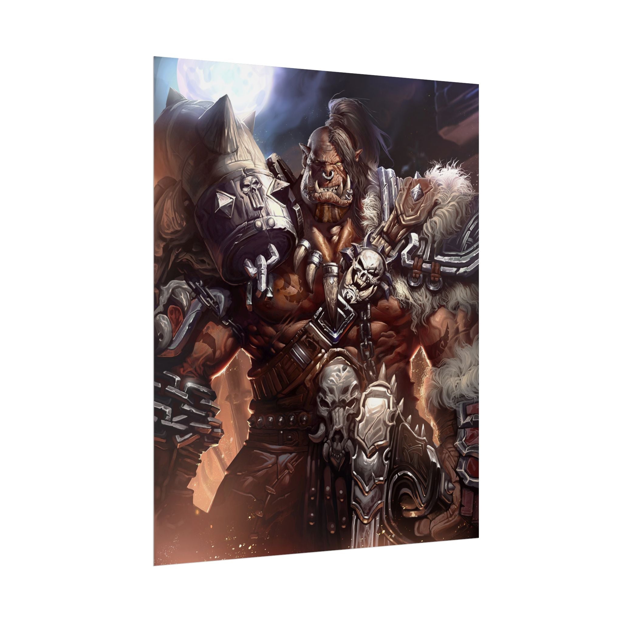 Garrosh Hellscream Fantasy Art Print - World of Warcraft