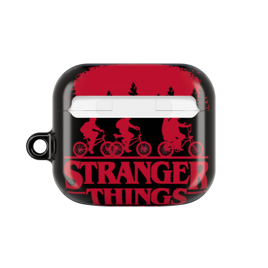 Stranger Things AirPod Case – Retro 80s Sci‑Fi Bike Silhouette Protective Cover