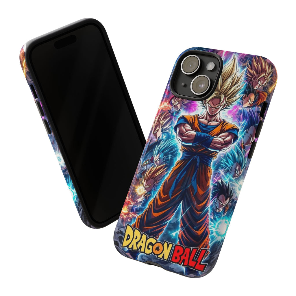 Dragon Ball Super Saiyan Phone Case — Goku Anime Tough Case