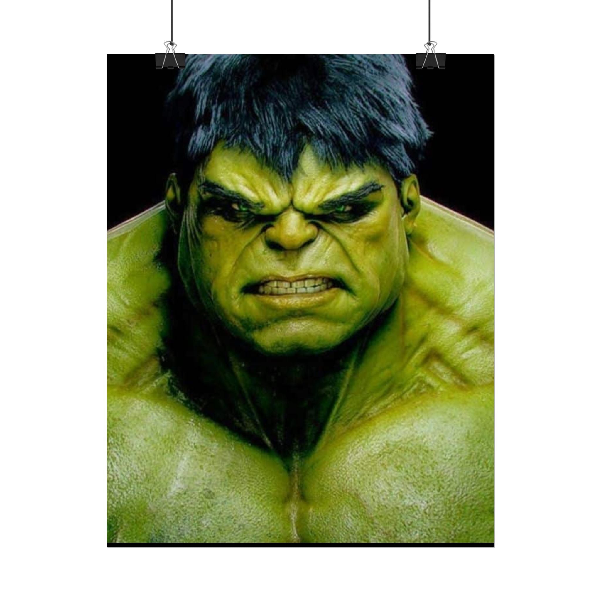 Hulk Lightning Poster — Marvel Vibrant Superhero Wall Art (Rolled Poster)
