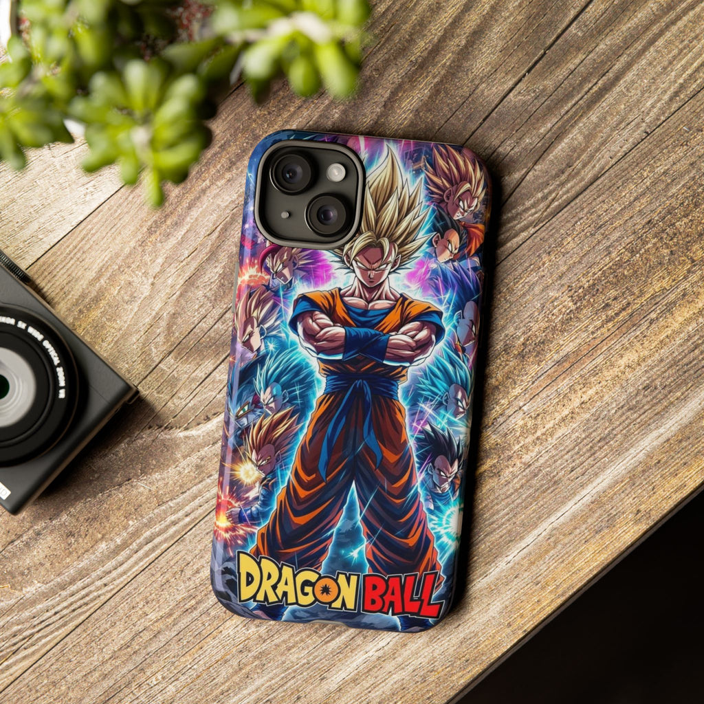 Dragon Ball Super Saiyan Phone Case — Goku Anime Tough Case