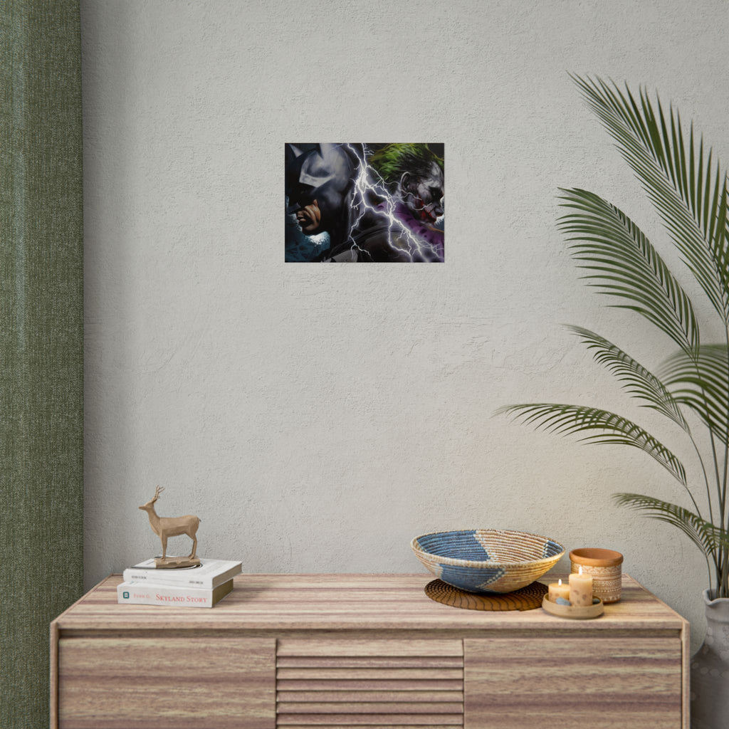 Batman vs Joker Lightning Poster