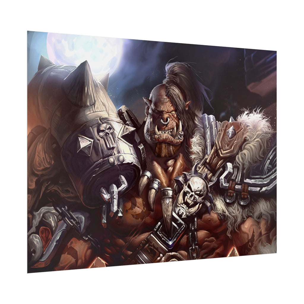 Garrosh Hellscream Fantasy Art Print - World of Warcraft