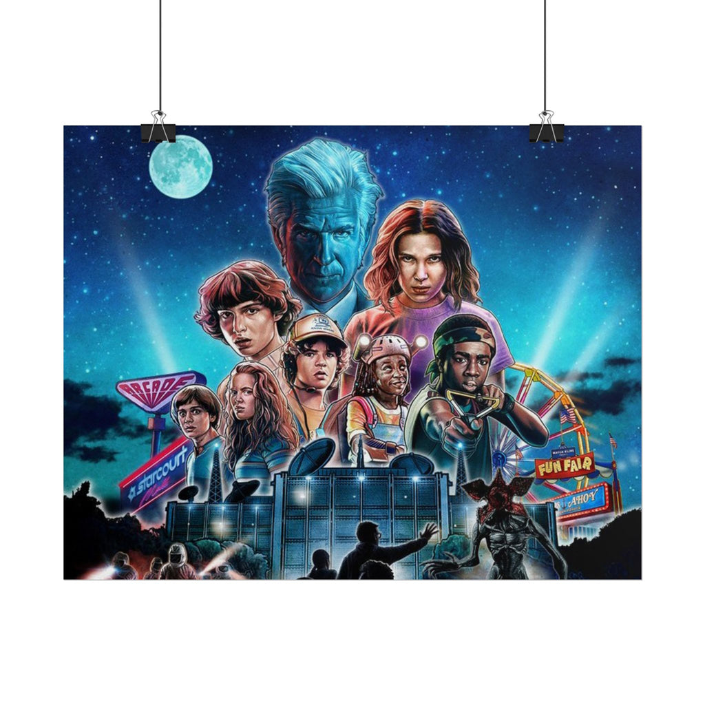 Stranger Things Cast Poster - Stranger Kids