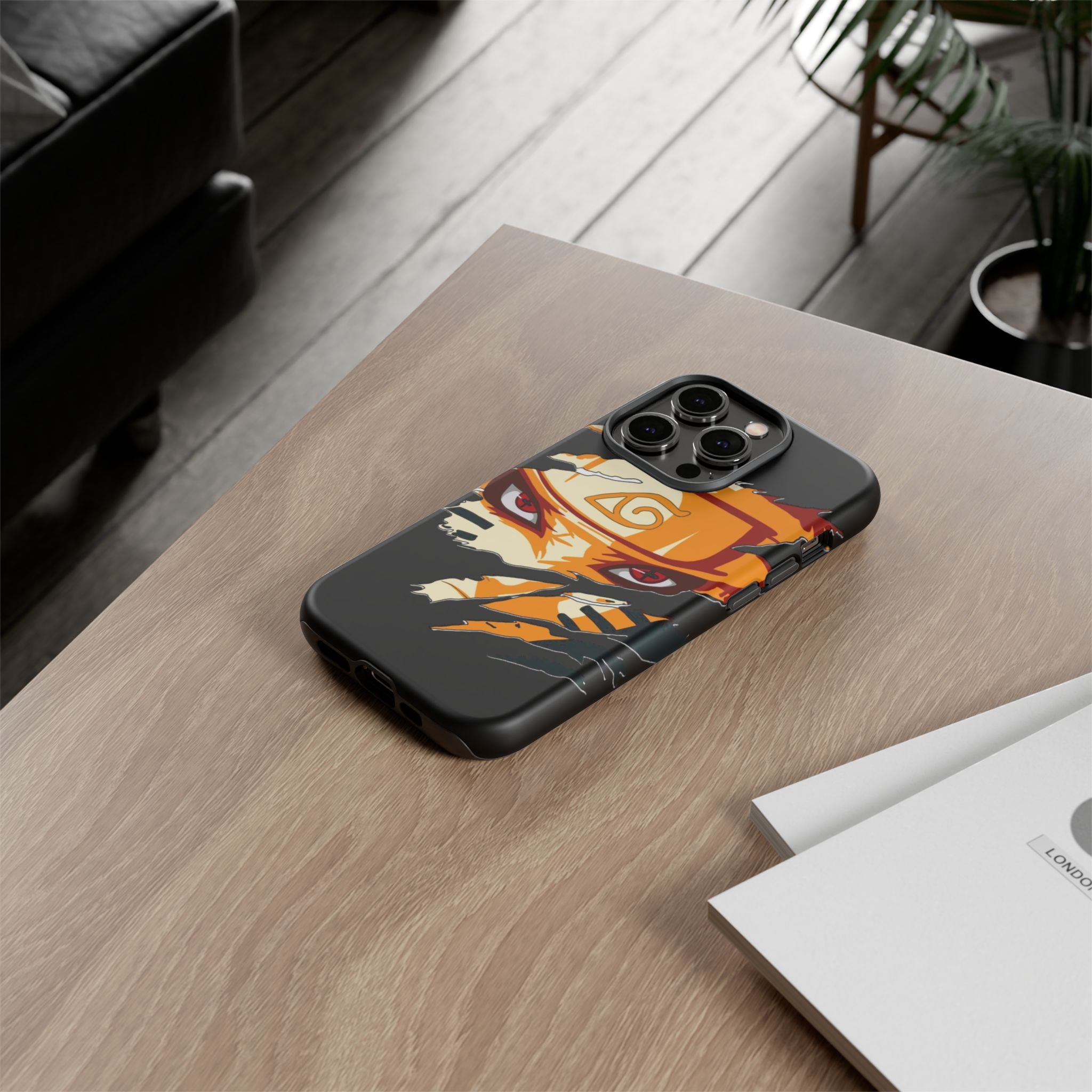 Anime Ninja Phone Case — Intense Shredded Mask Design (Tough Cases)