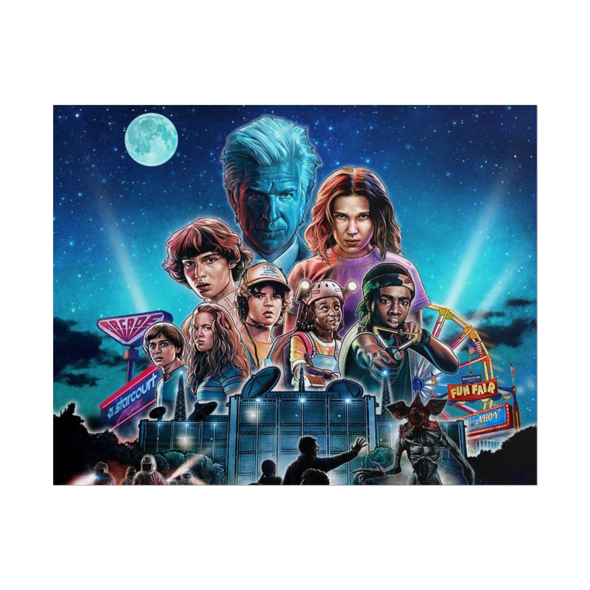 Stranger Things Cast Poster - Stranger Kids