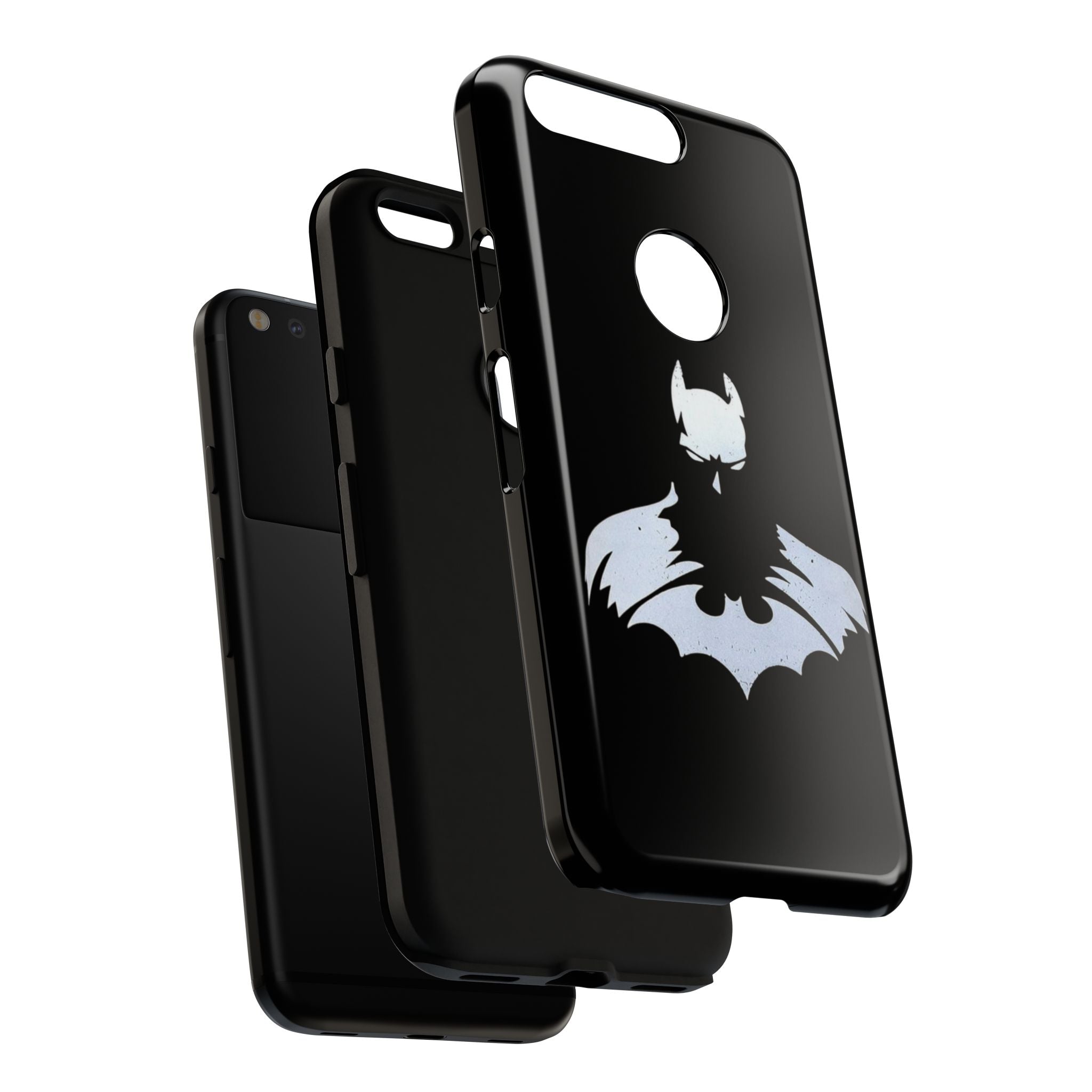 Batman Silhouette Tough Phone Case — Dark Knight Black Protective Cover