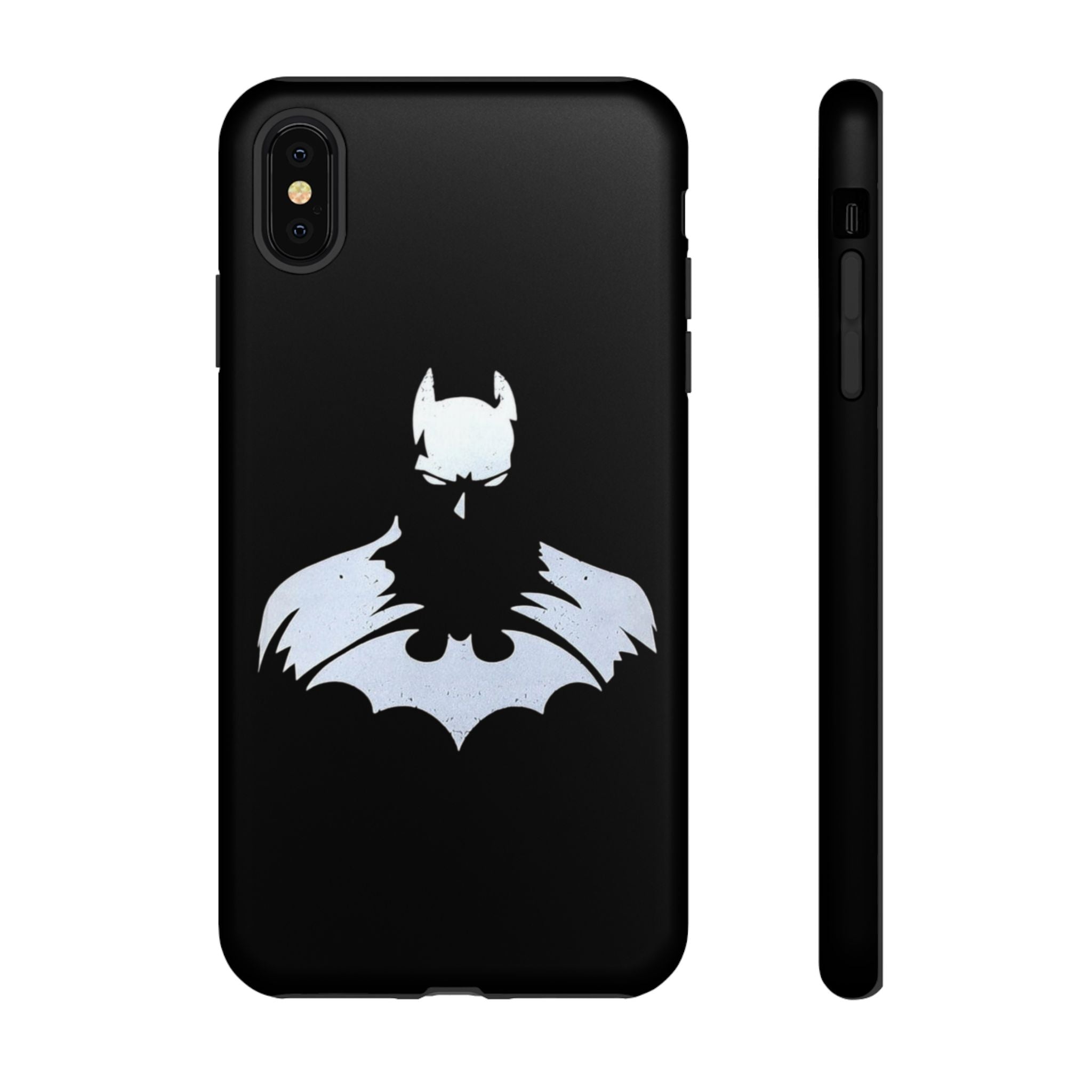 Batman Silhouette Tough Phone Case — Dark Knight Black Protective Cover