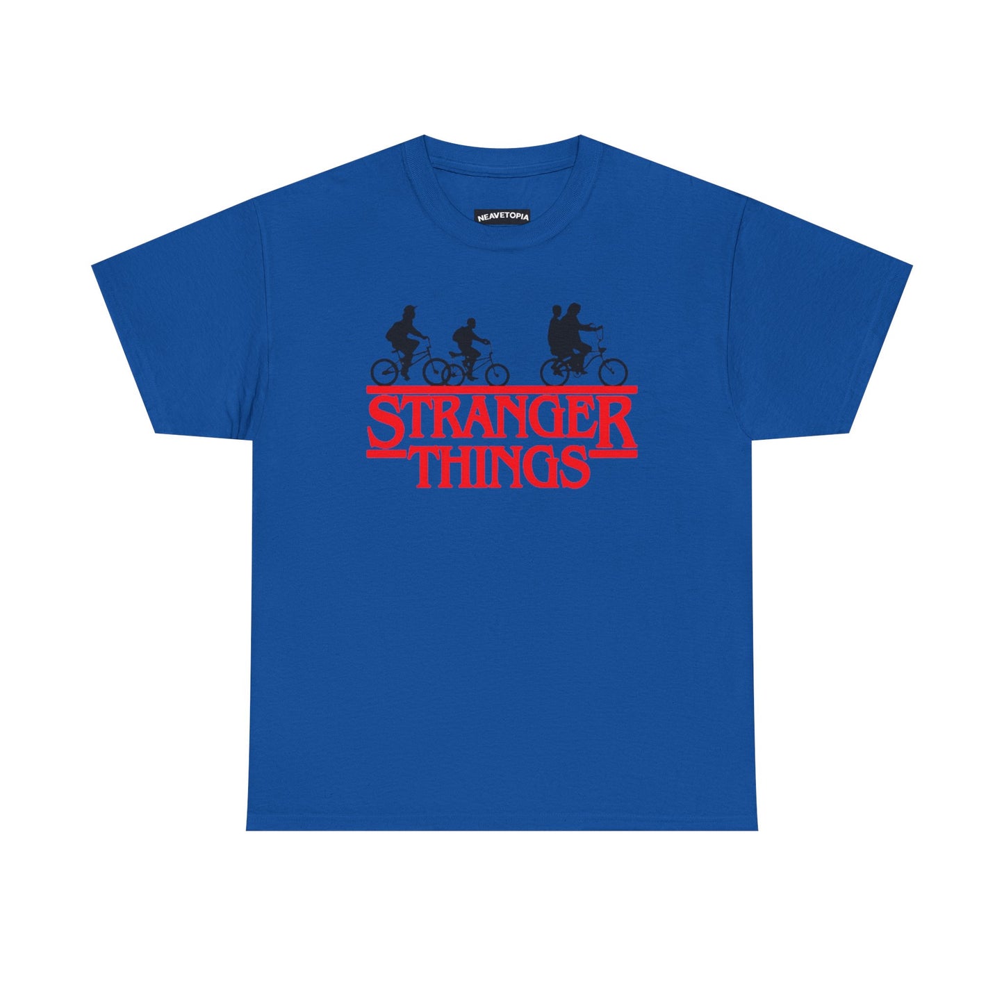 Stranger Things Retro Style Logo Bike Silhouette Tee