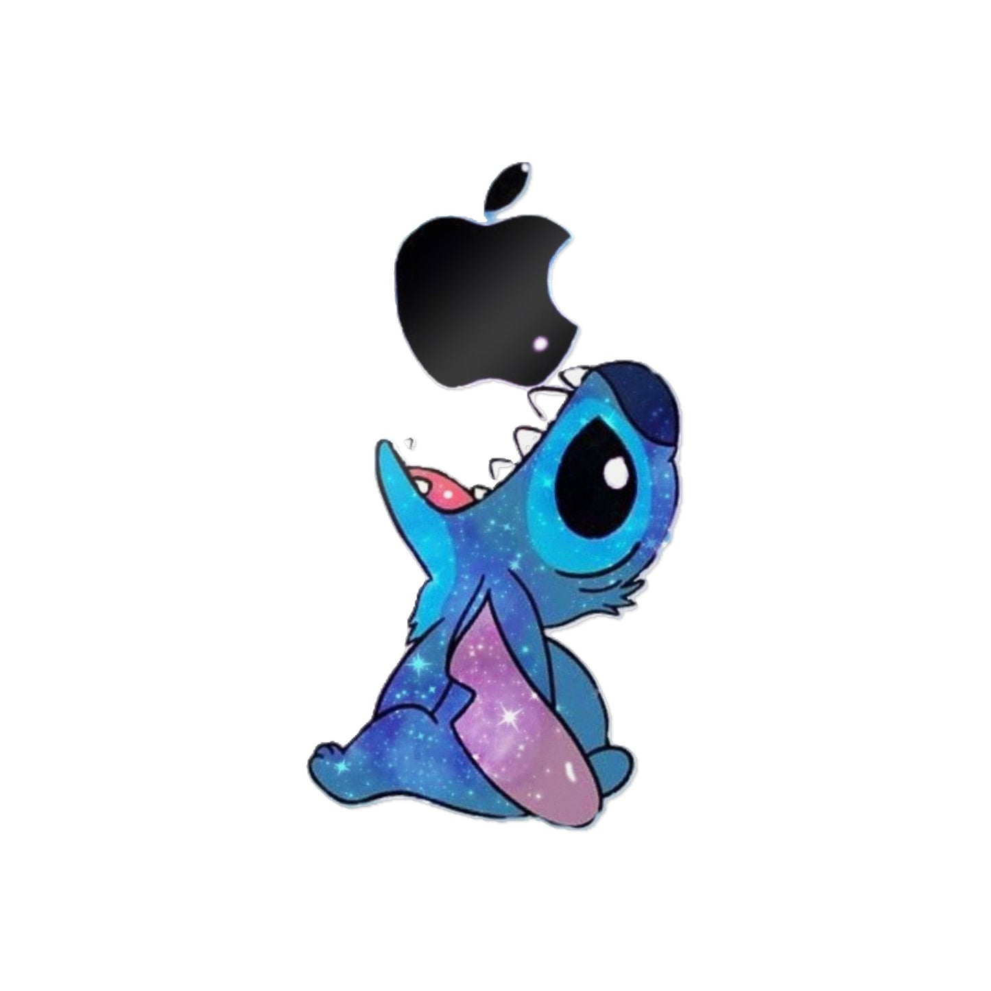 Stitch Logo Biting Apple Lilo and Stitch