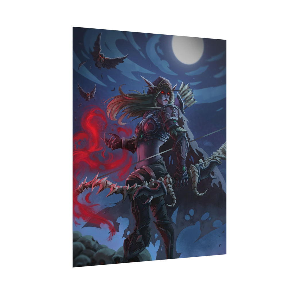 Lady Sylvanas World Of Warcraft Poster — Fantasy Art Print