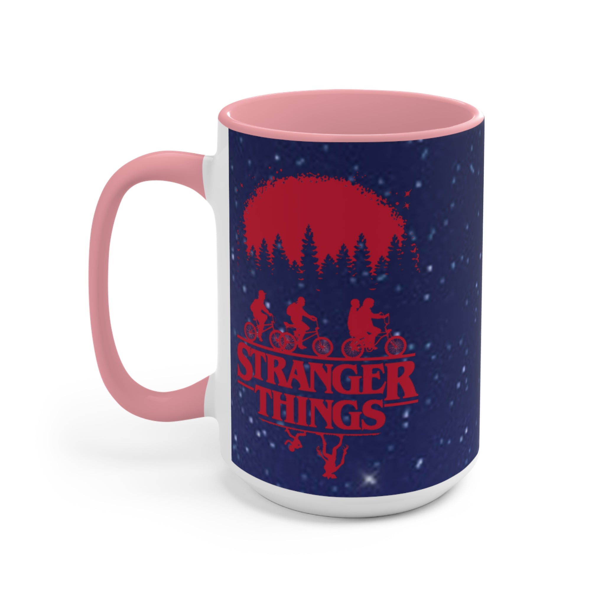 Stranger Things Accent Mug — Retro 80s Sci‑Fi Night Sky Design Demigorgon - Limited Edition