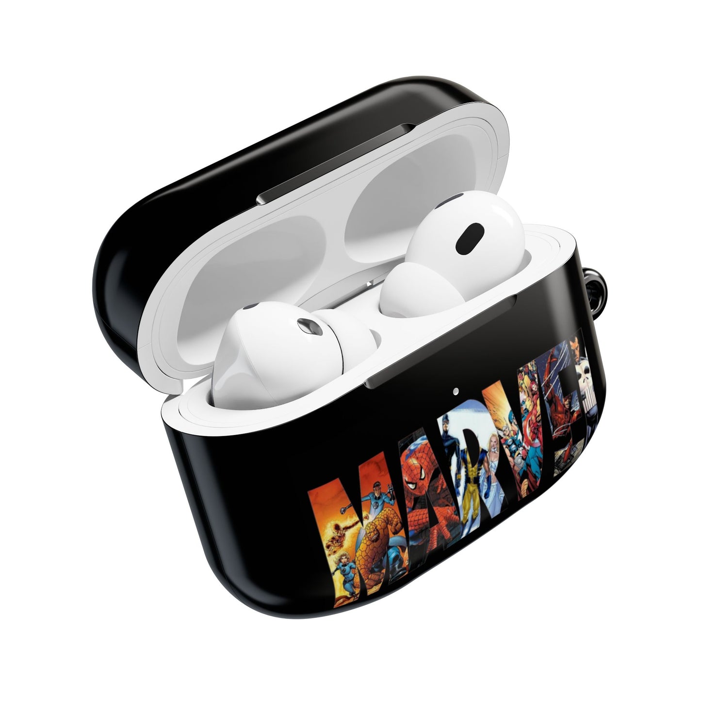 AirPod Hülle – Marvel Comic Logo Schutzhülle