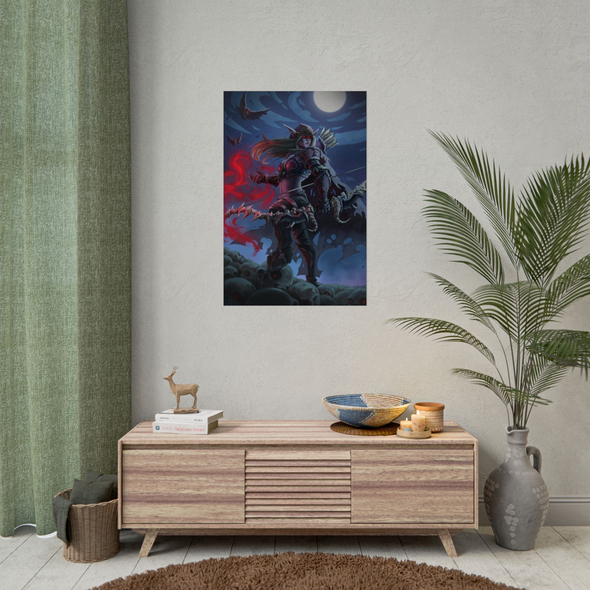 Lady Sylvanas World Of Warcraft Poster — Fantasy Art Print