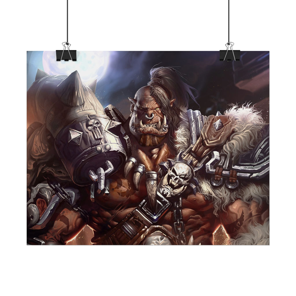 Garrosh Hellscream Fantasy Art Print - World of Warcraft