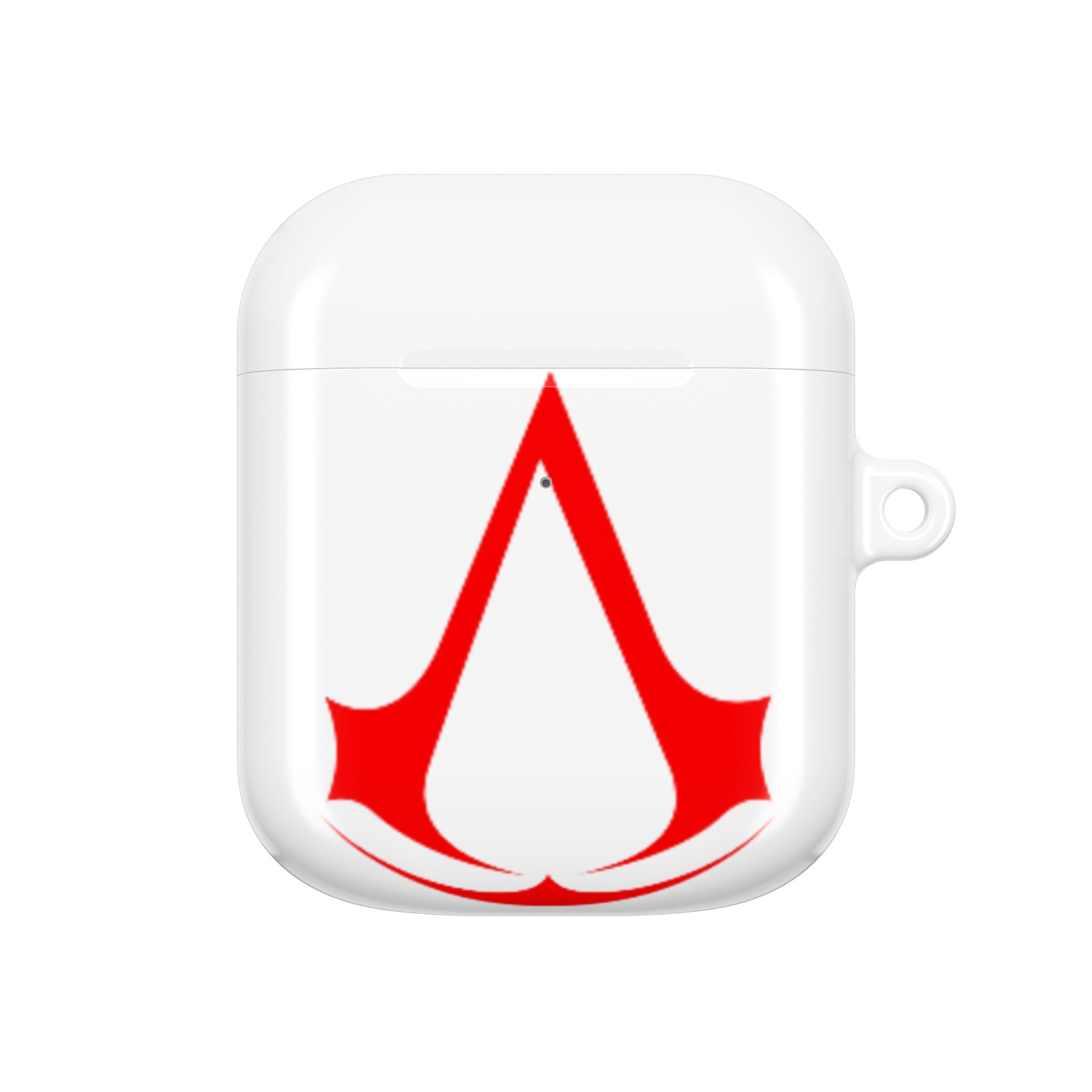 Assassins Creed Emblem AirPod Case — Red Gaming Logo Protective Cover