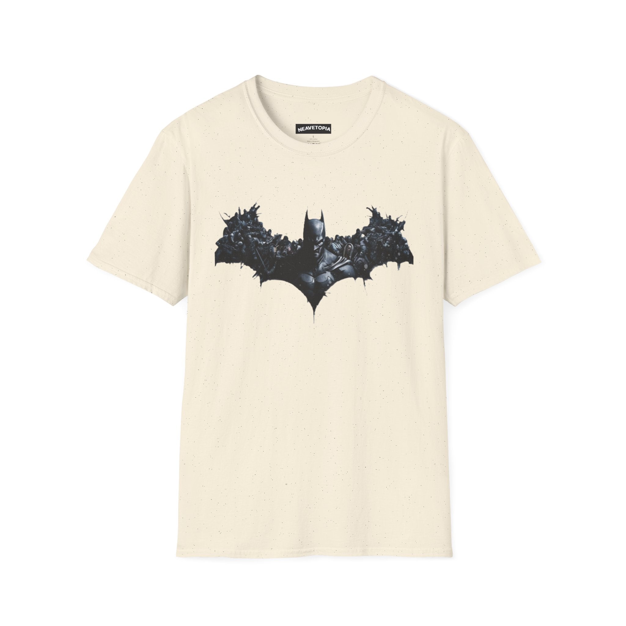 Dark Batman Emblem T-Shirt | Gothic Bat Silhouette Tee | Batman Vs Villians Design