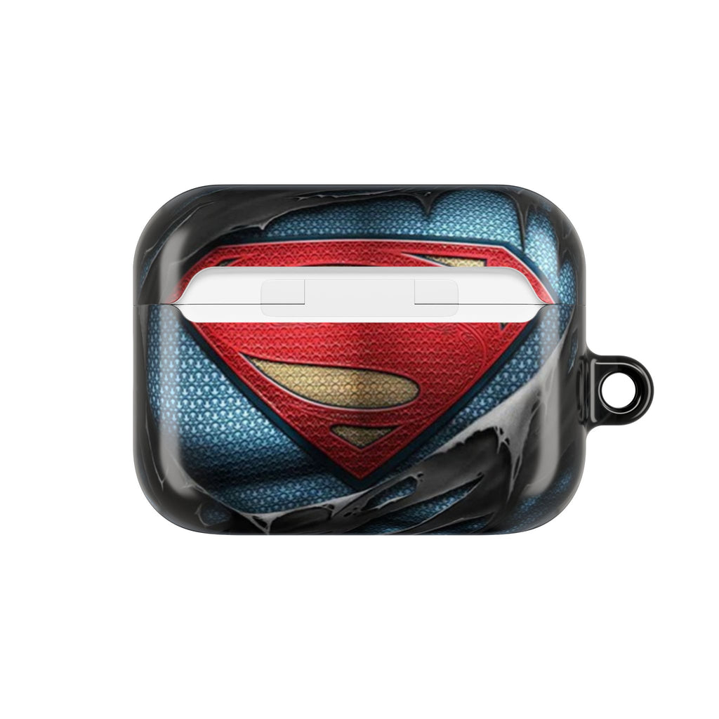Superman Logo AirPod Case — Heroic Comic Superhero Protective Cover